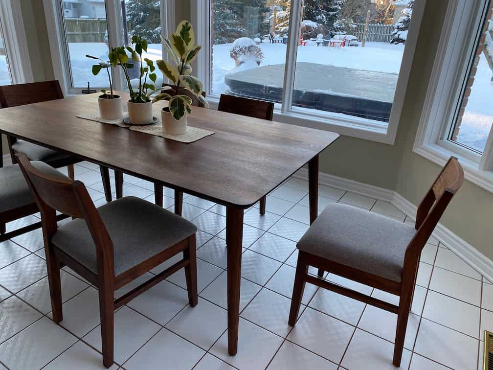 Aubrey Chairs Complete our Kitchen