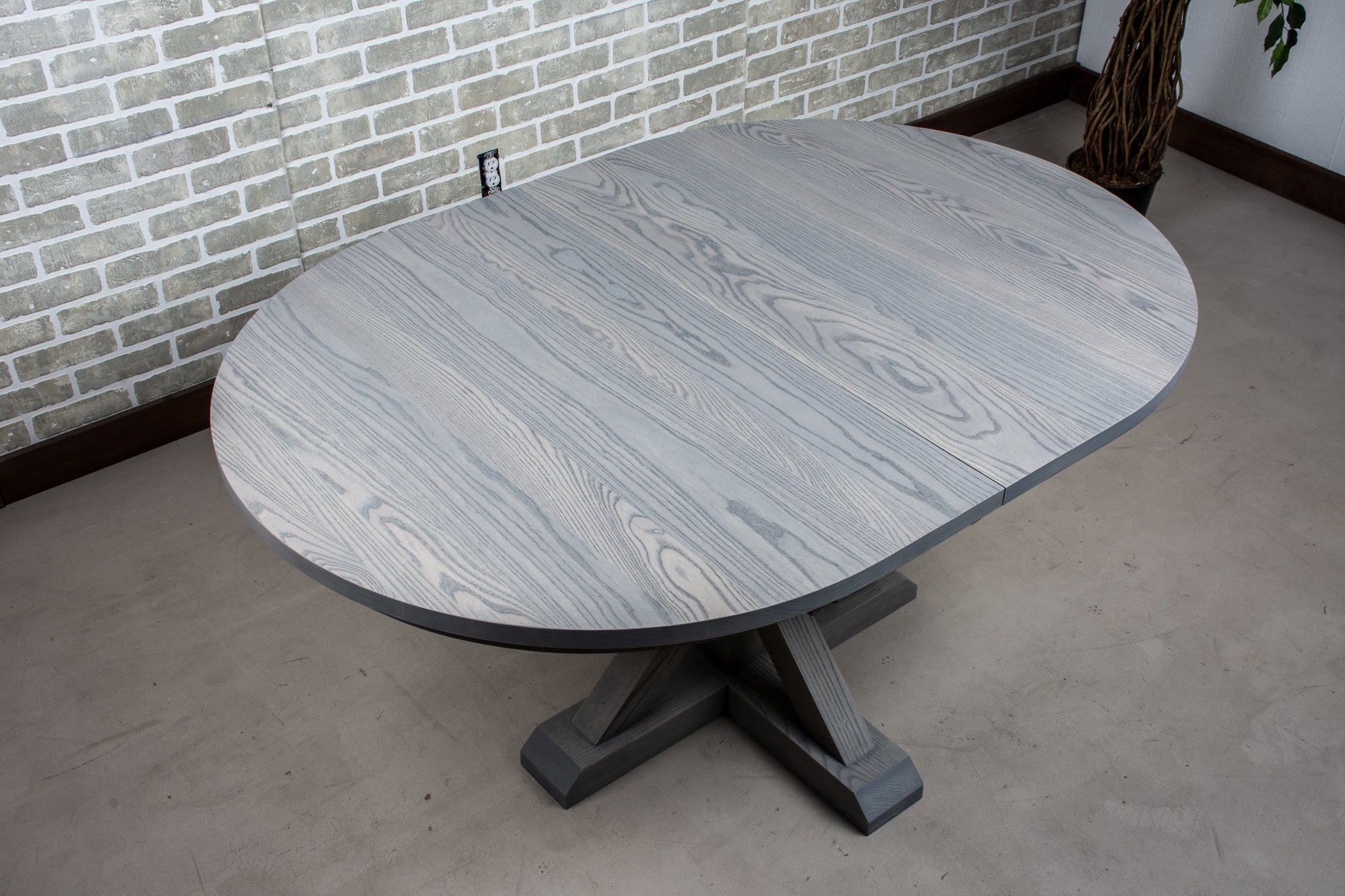 Custom Ash Murray racetrack extension table for Galen