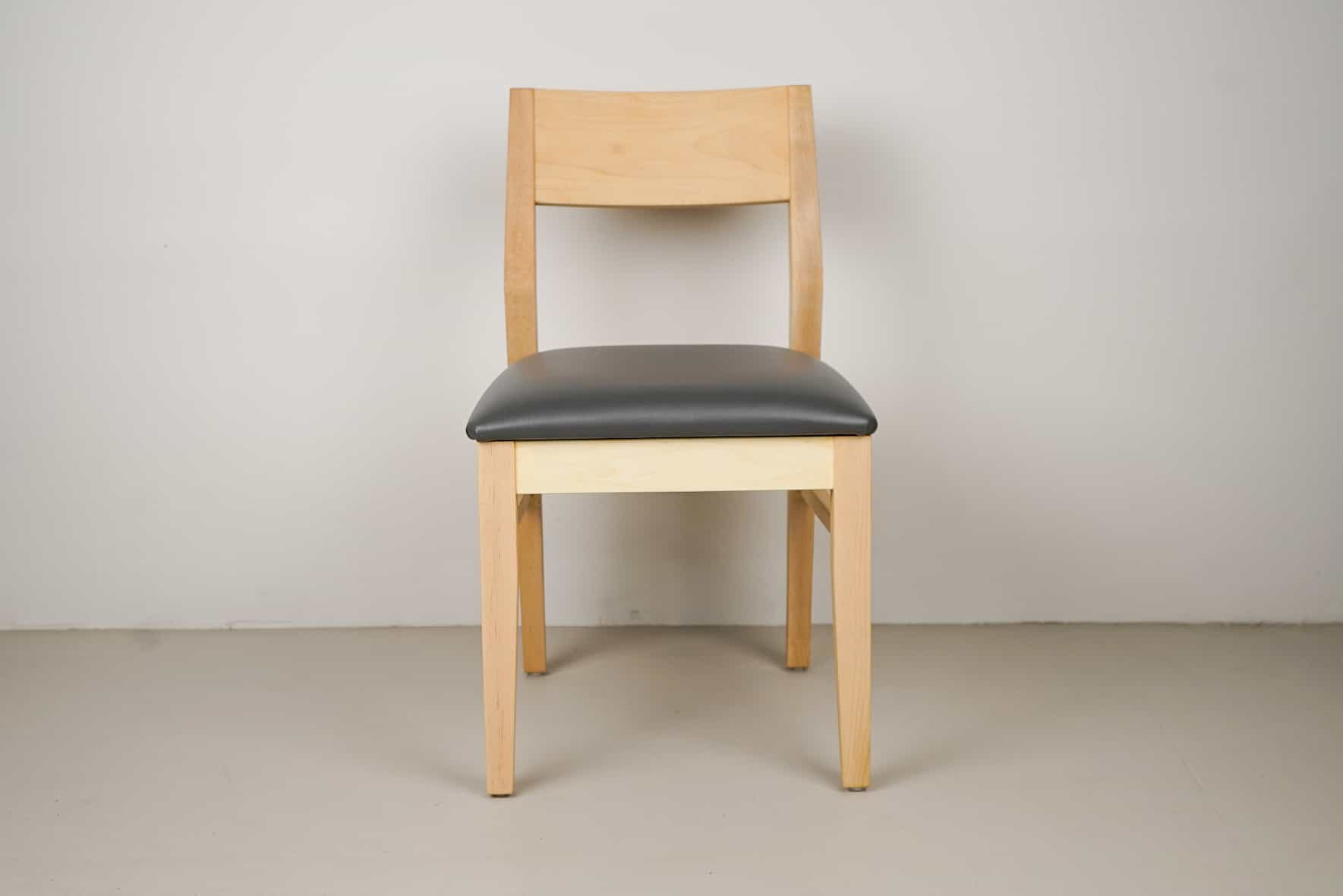 thunder leather seat on rock maple chair