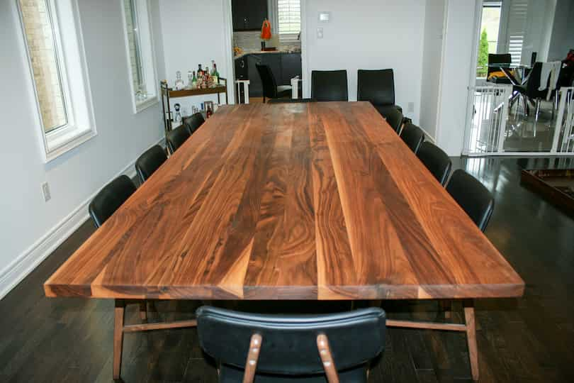 36x96 walnut dining table