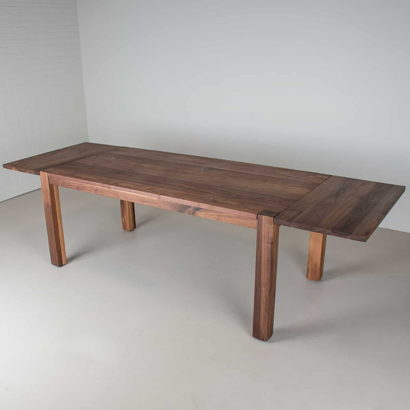 walnut end extension table