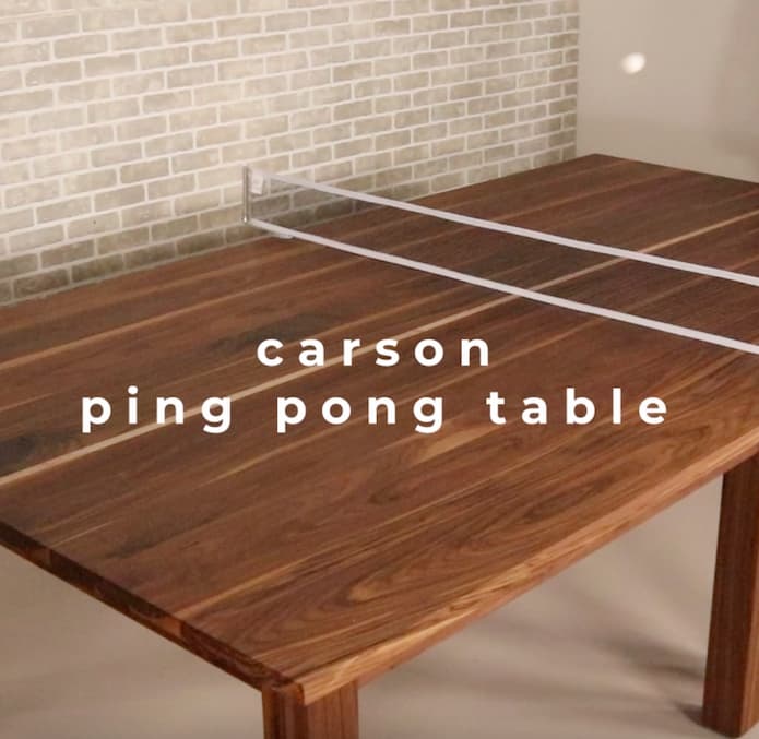 custom wood ping pong table