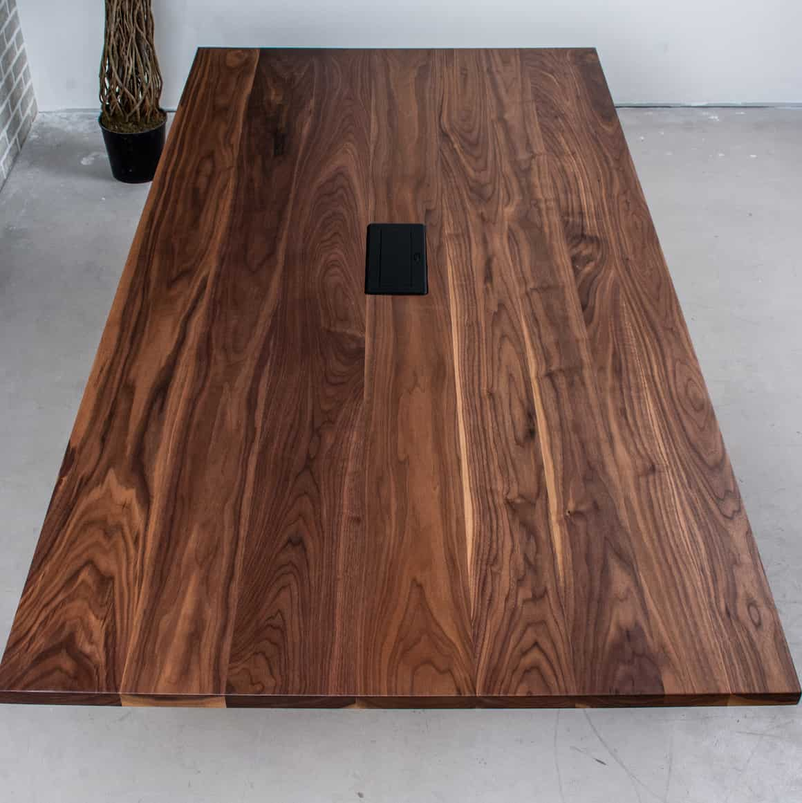 black walnut conference table