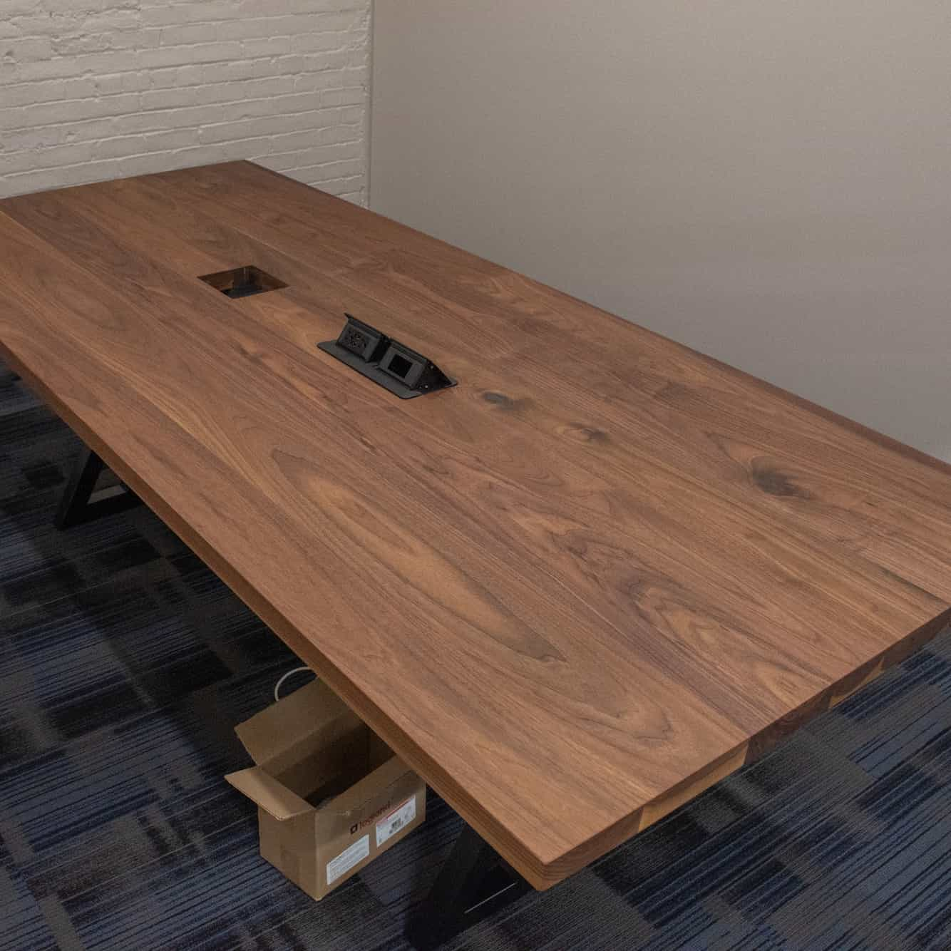 black walnut conference table