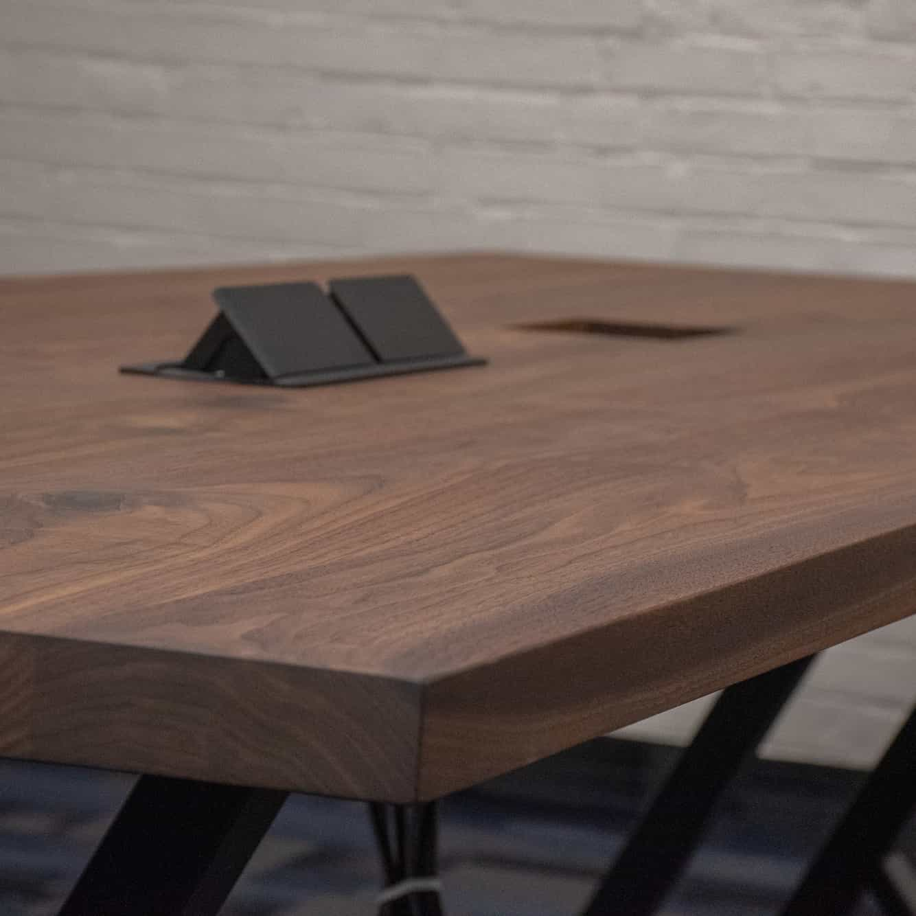 black walnut conference table