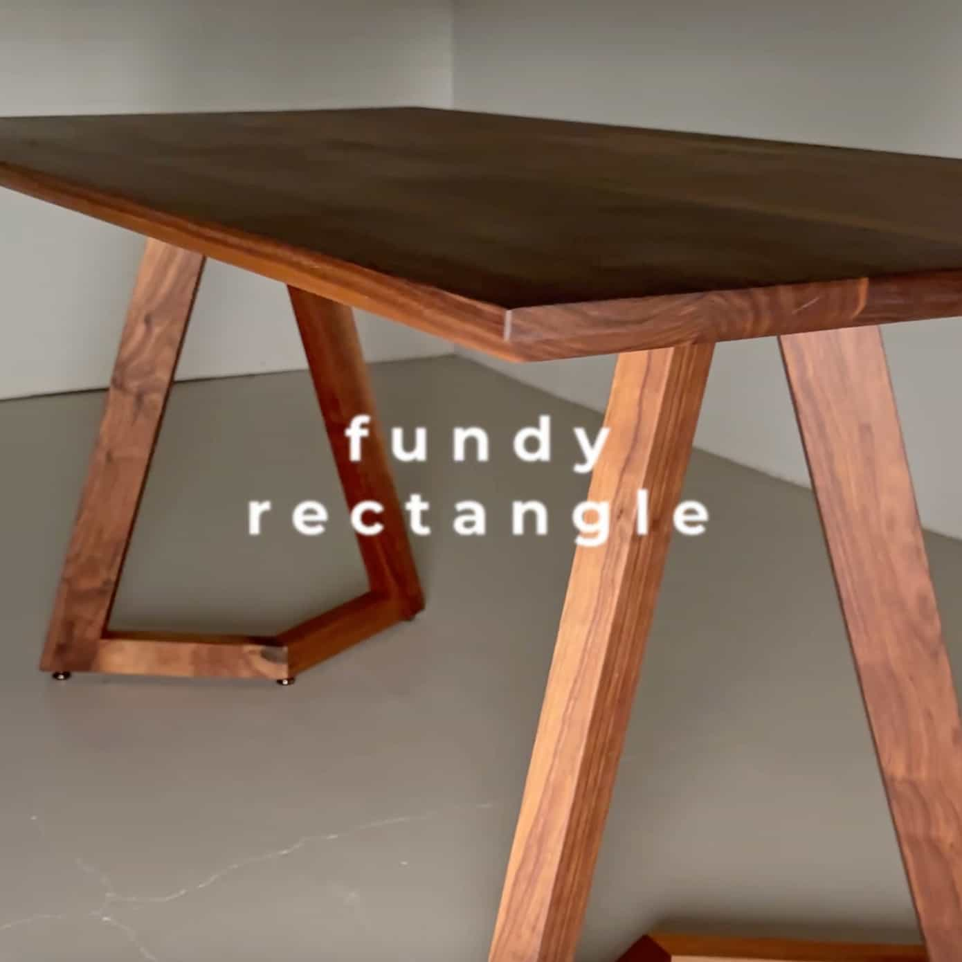 modern wood rectangle table