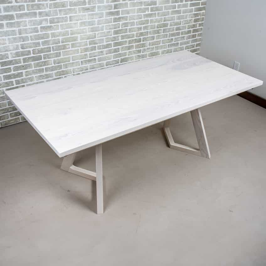 white ash extendable table