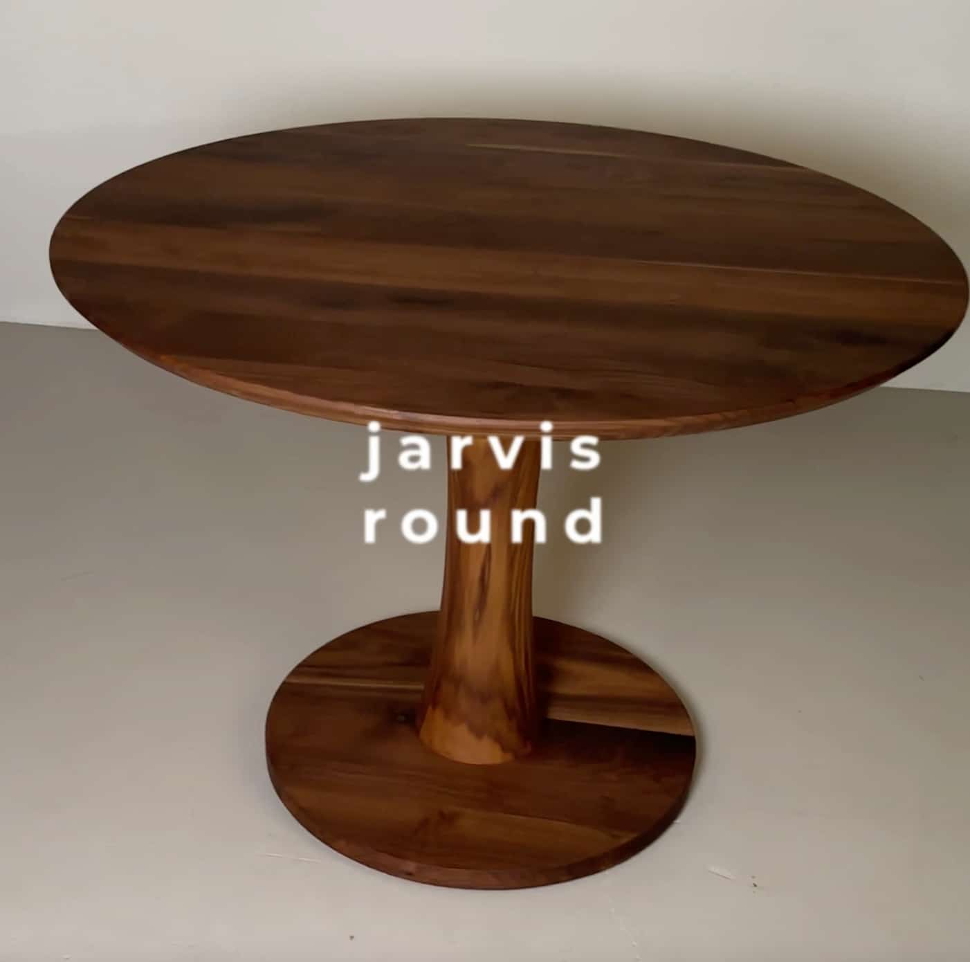 small round pedestal table