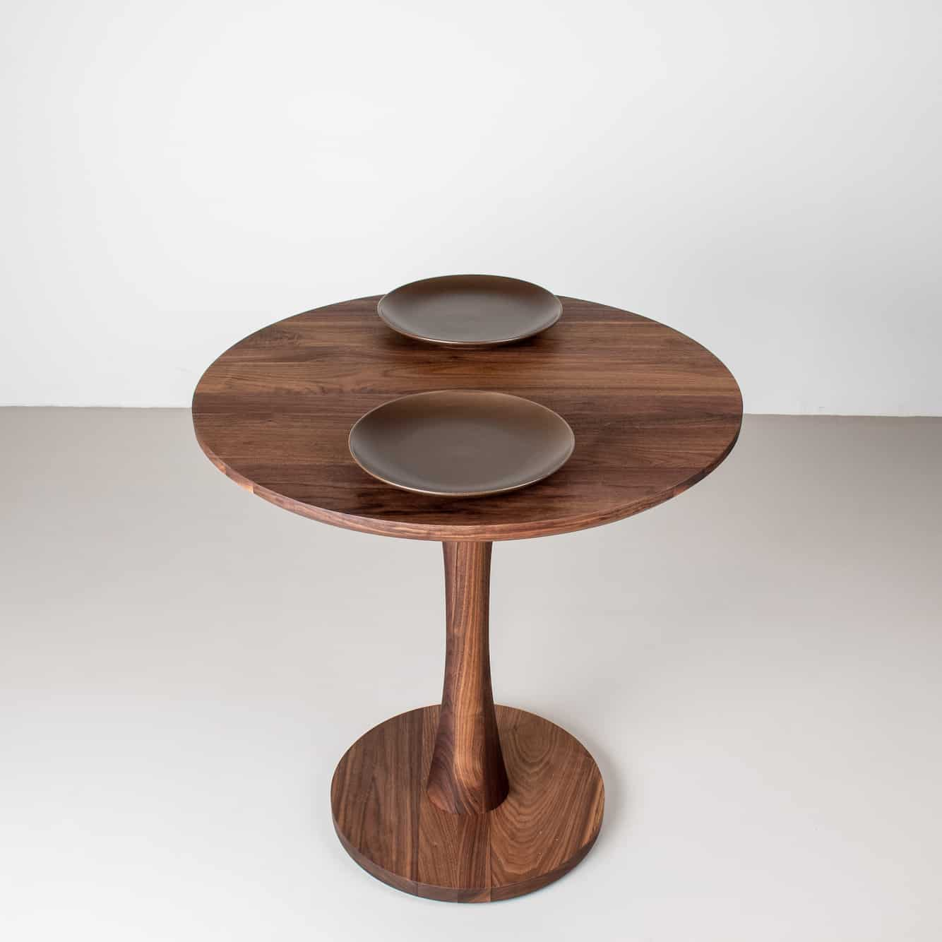 small round pedestal table