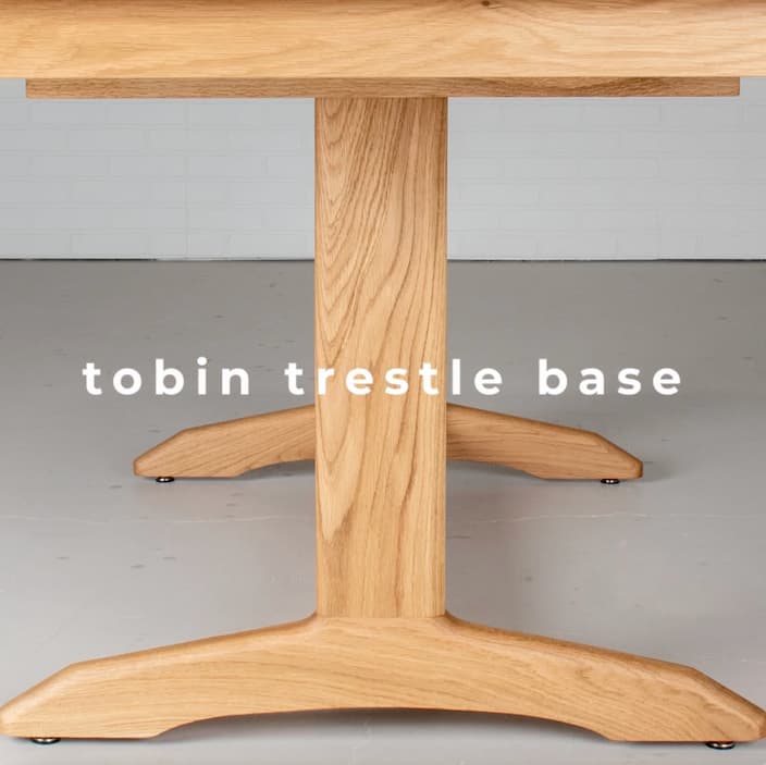 wood extendable trestle table