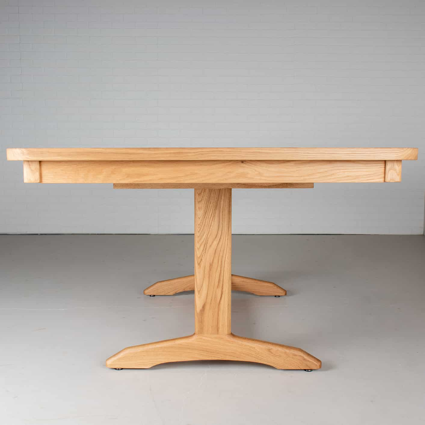 oak extendable trestle table