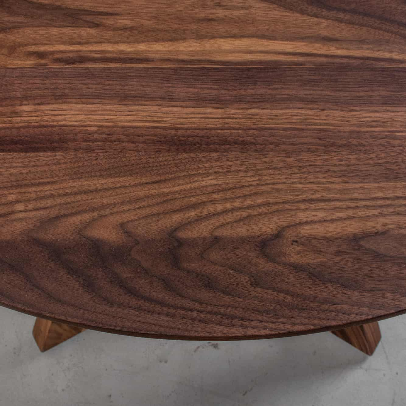 round walnut table