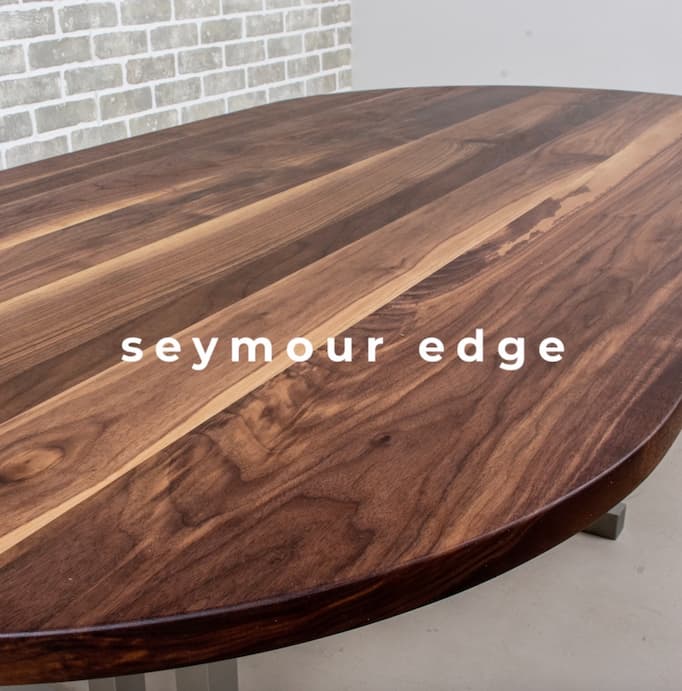 oval dining table on steel legs