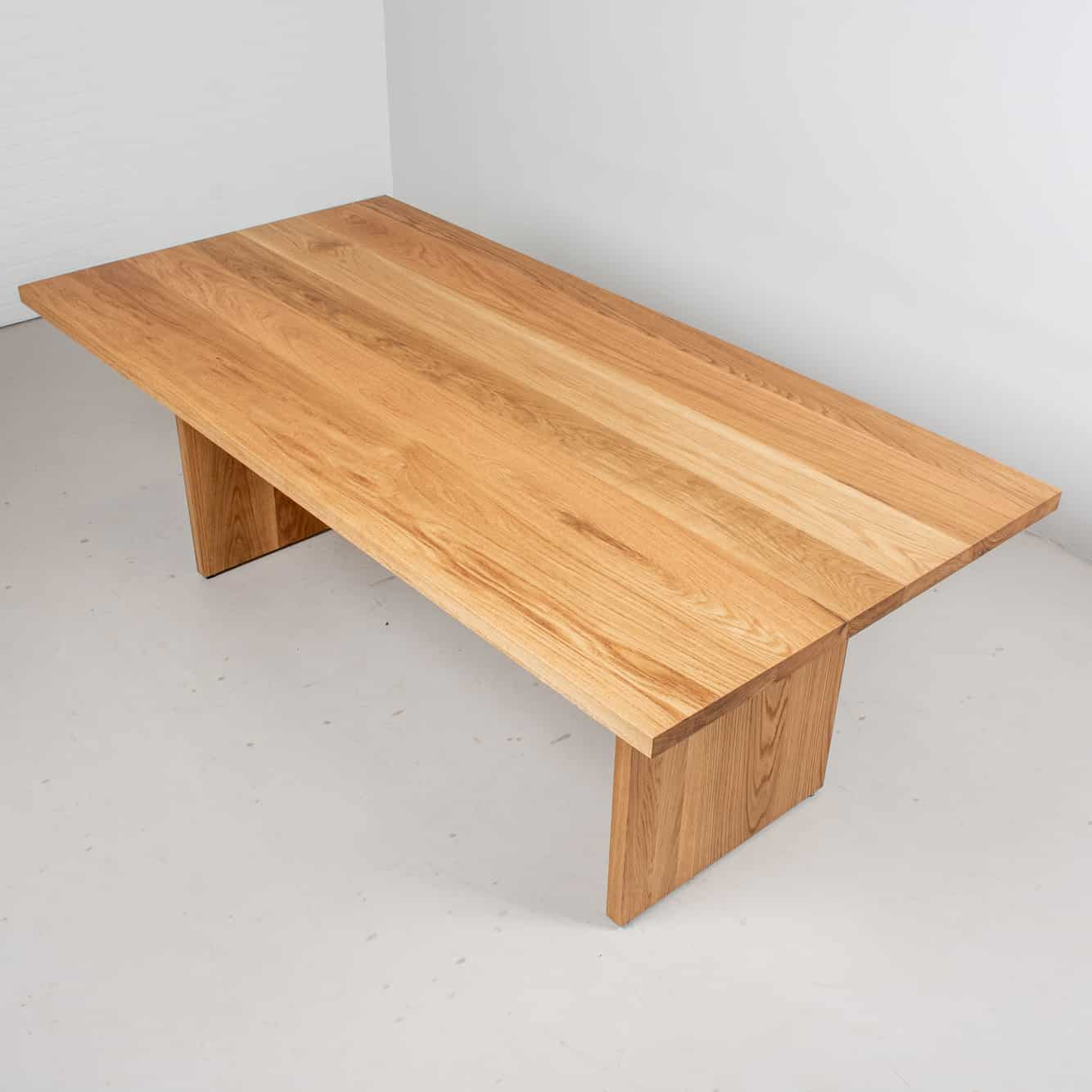 wood trestle table