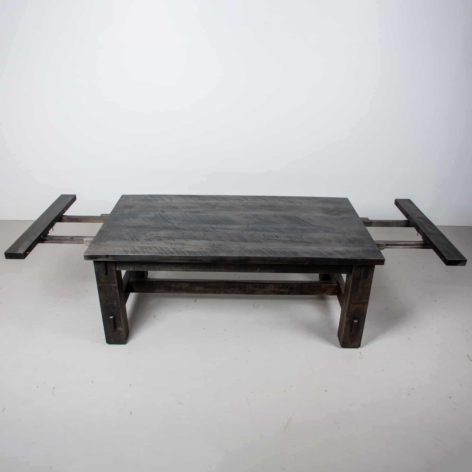 rustic extendable farmhouse table