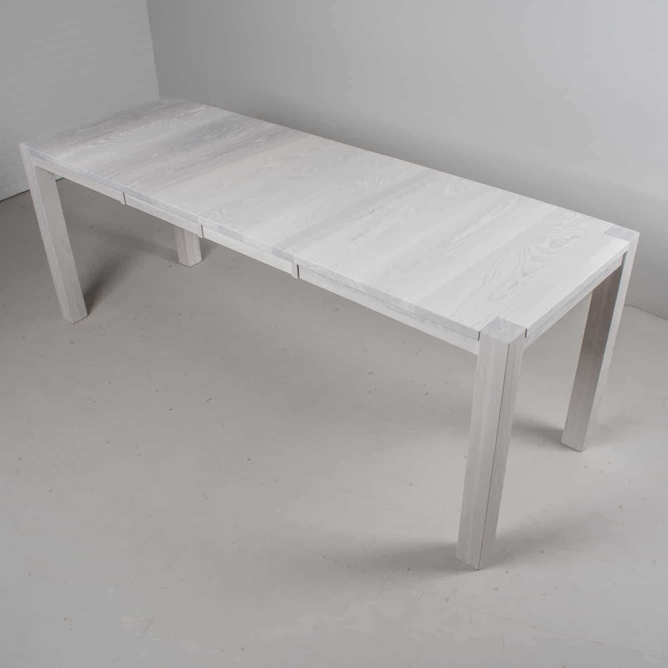 white ash center extension table