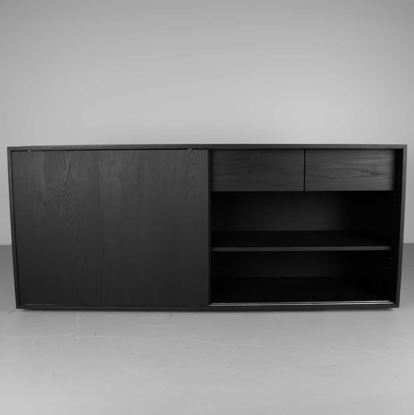 black office sideboard