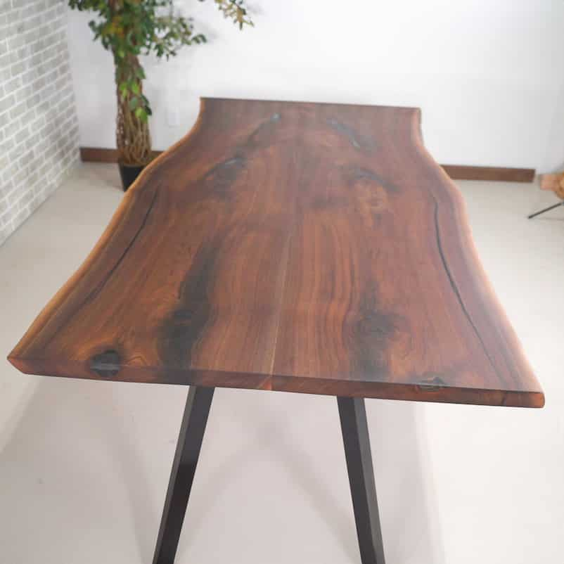 bookmatch live edge walnut table 