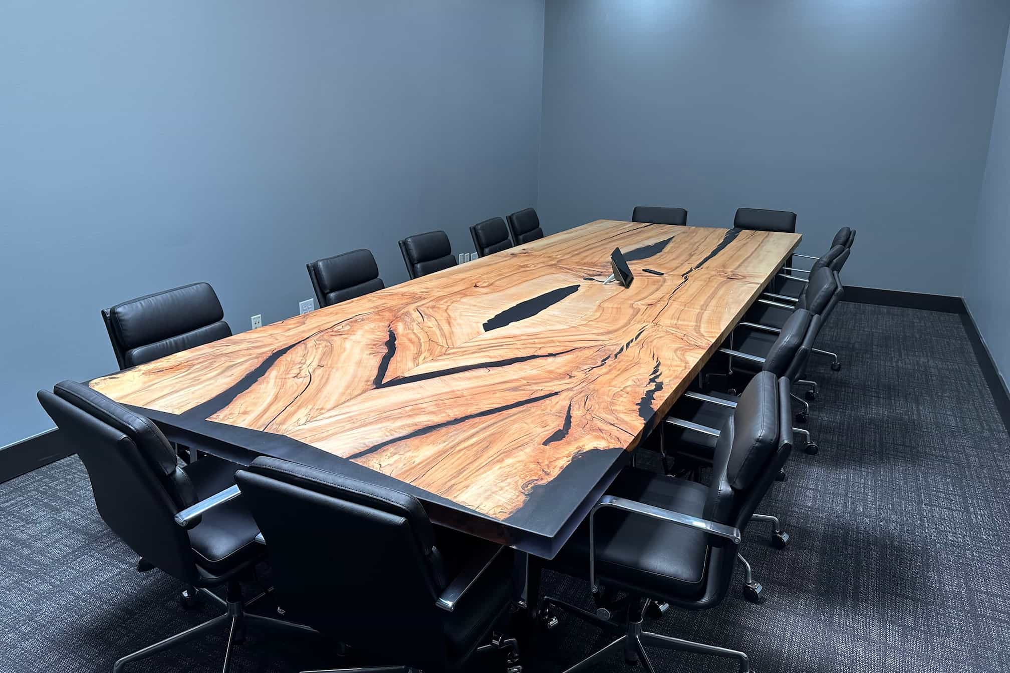 bookmatch maple conference table