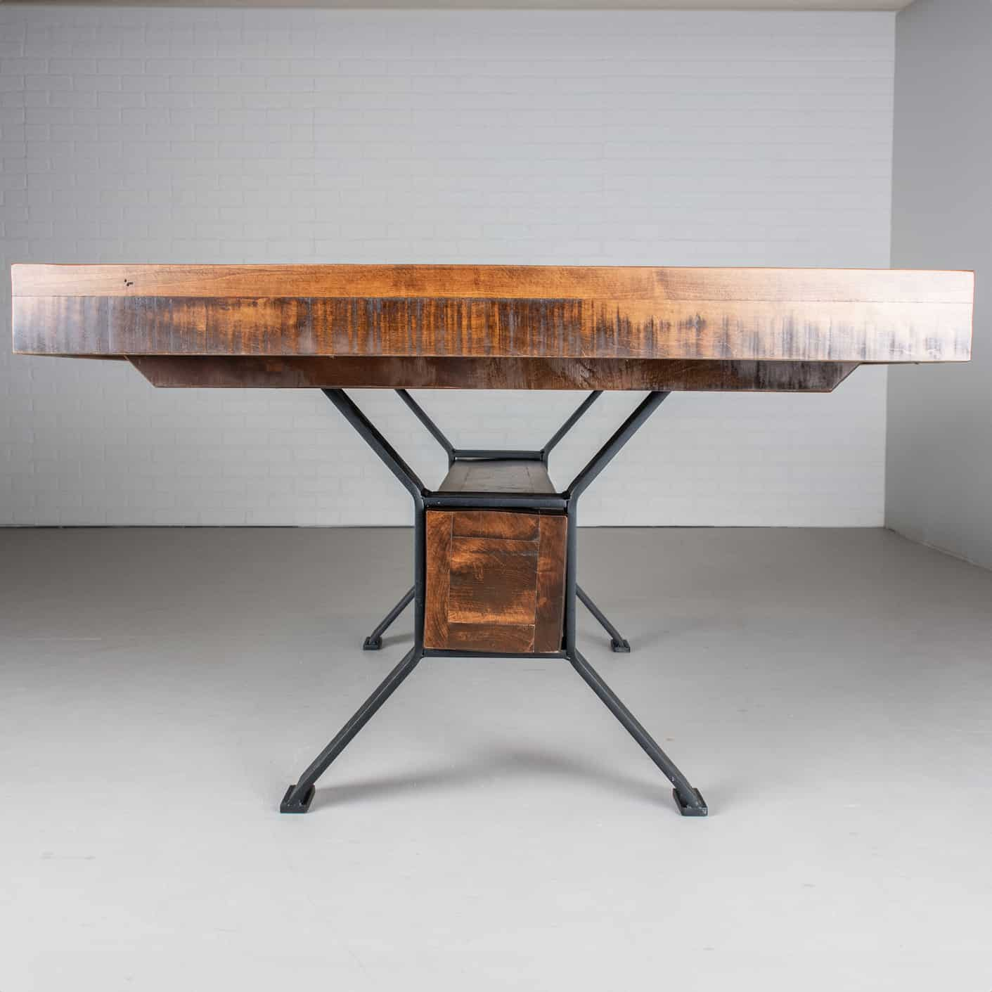 rustic extendable kitchen dining table