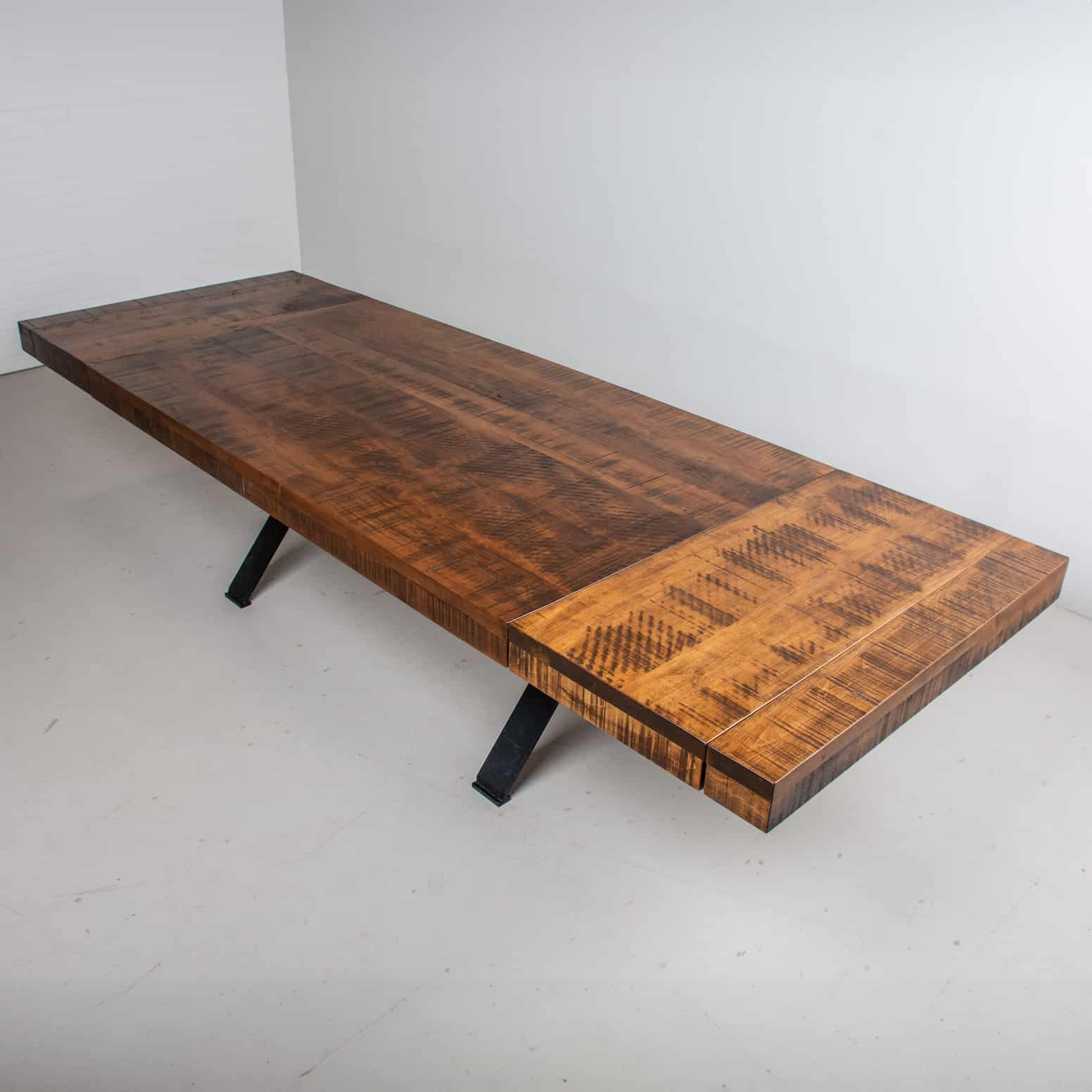 rustic extendable kitchen dining table