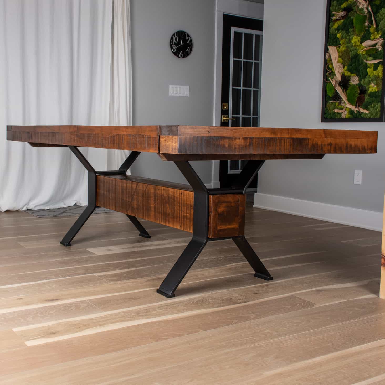 rustic extendable kitchen dining table