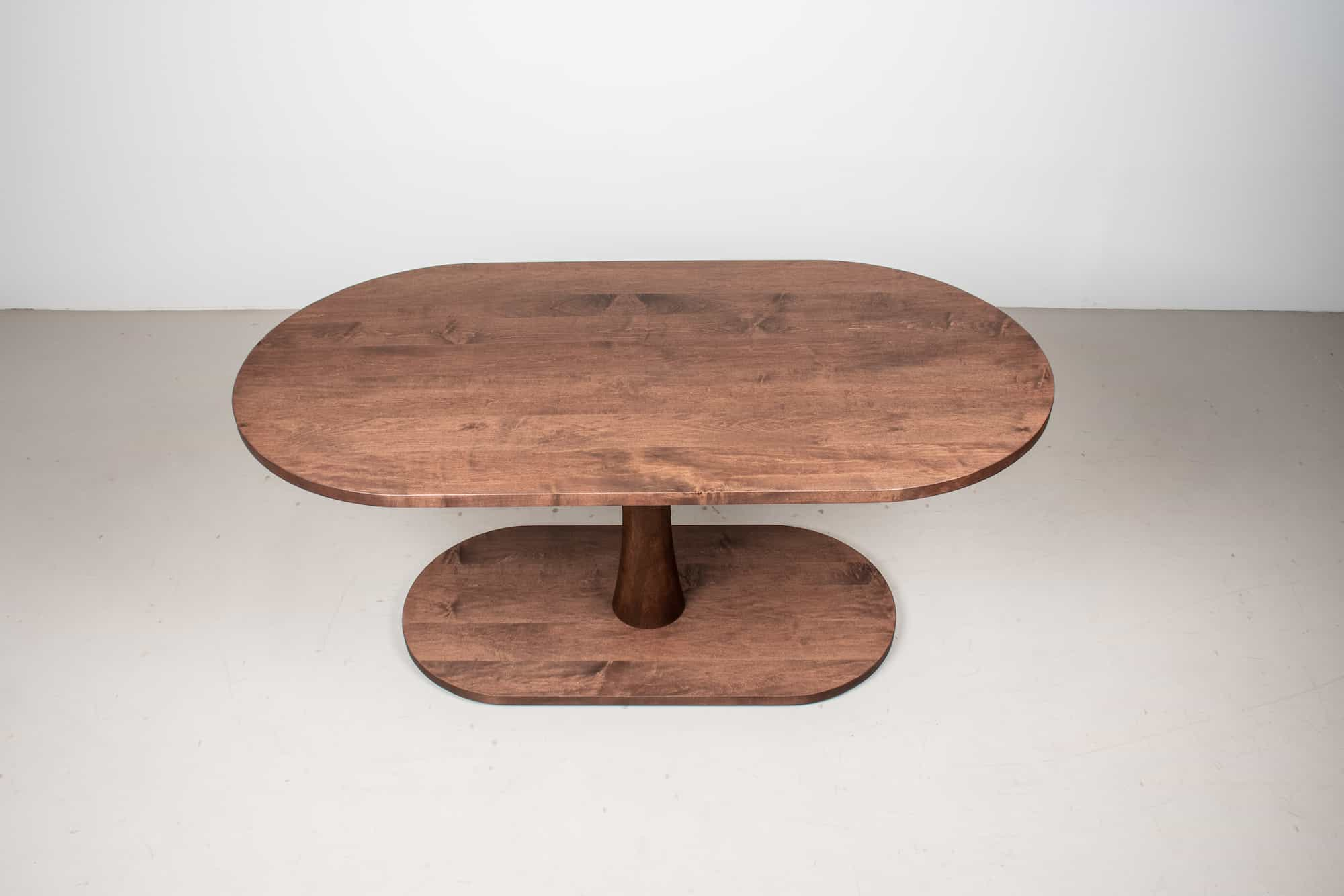 brock rock maple pedestal table