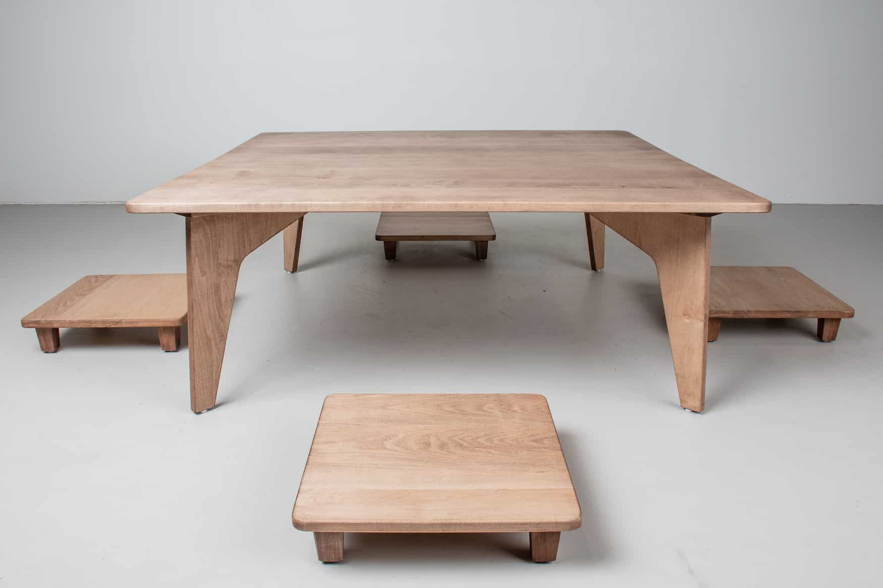 custom maple coffee table dining set