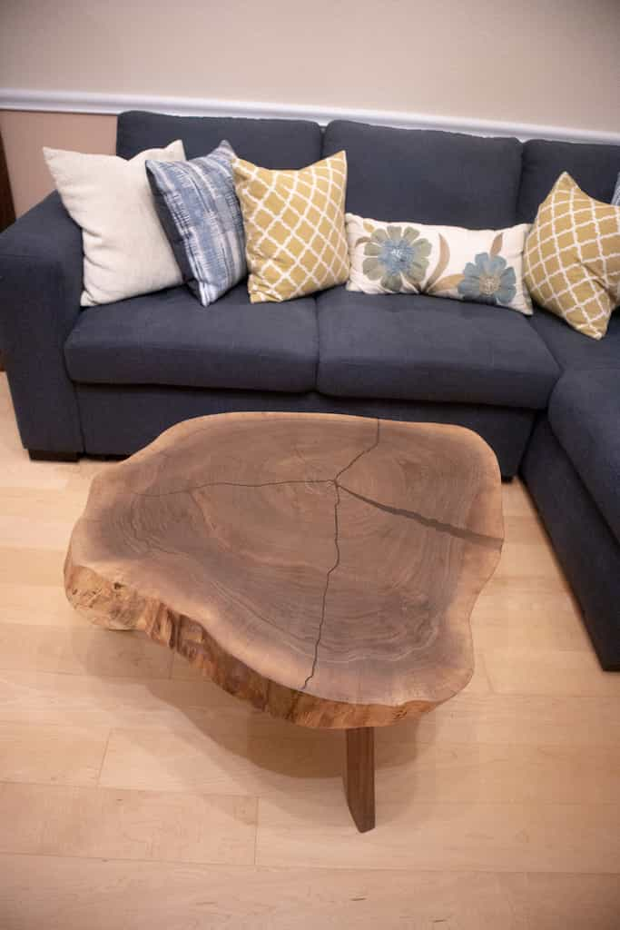 custom walnut coffee table