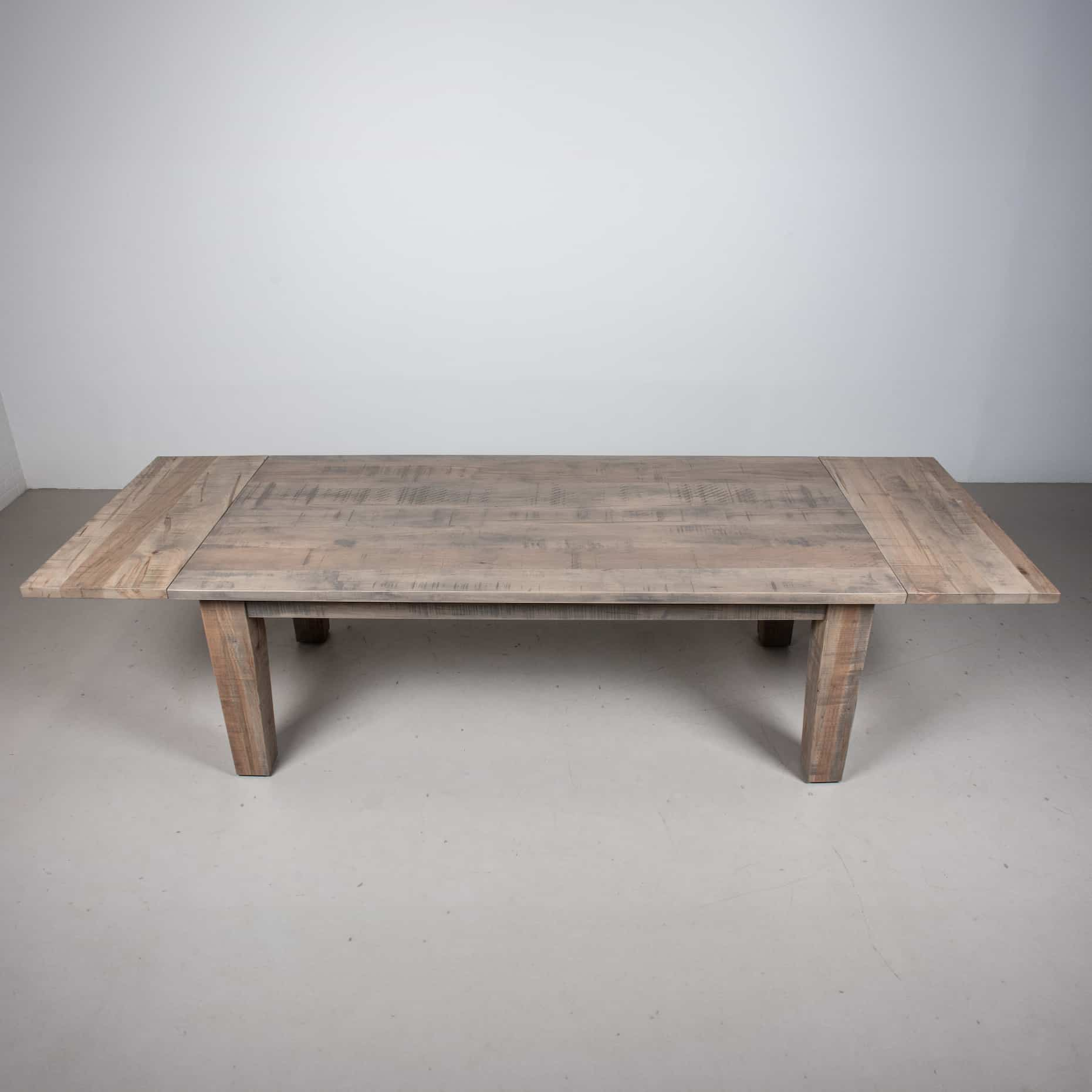 Rustic Maple Extendable Parsons Table 42x84