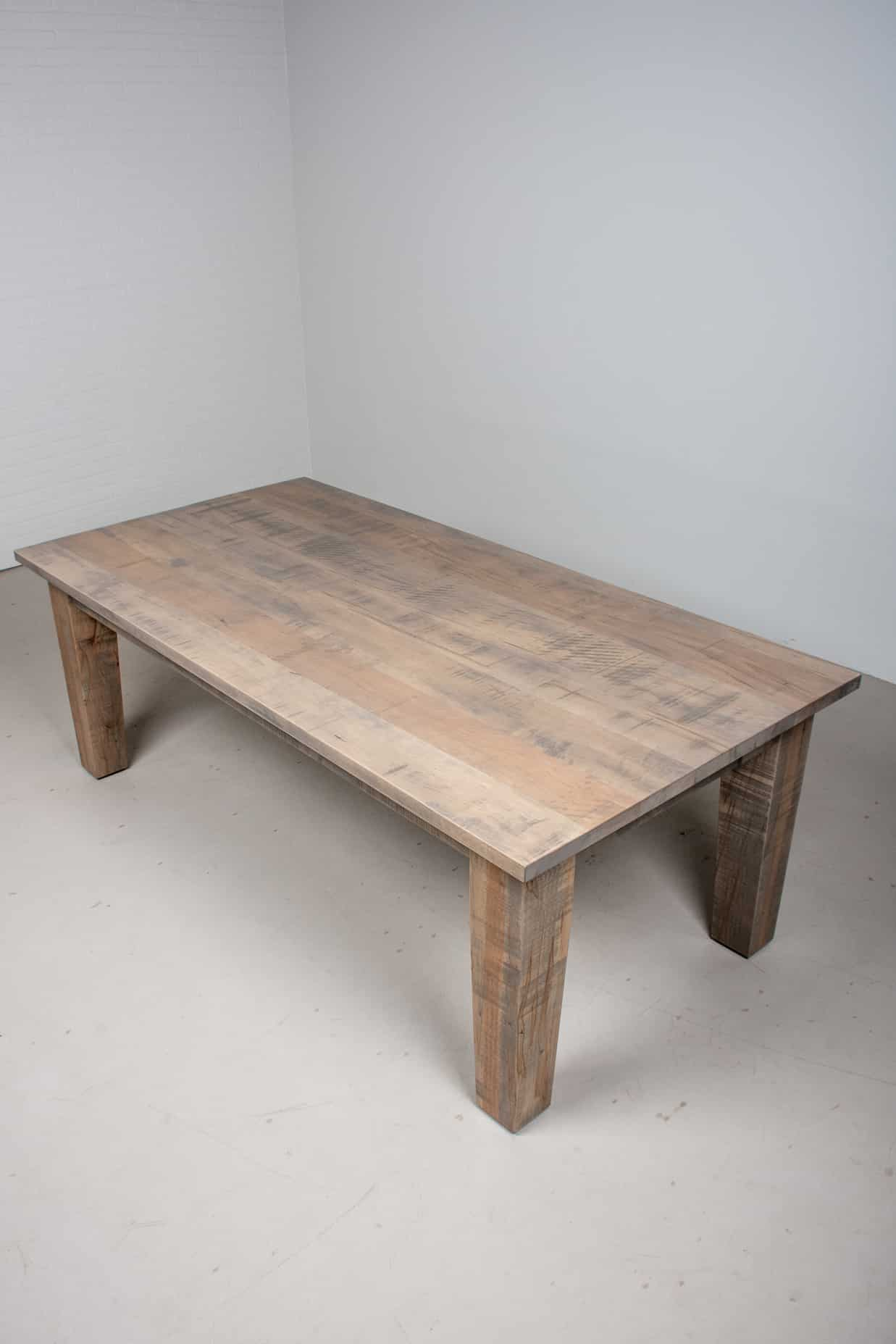 rustic maple farmhouse kitchen table