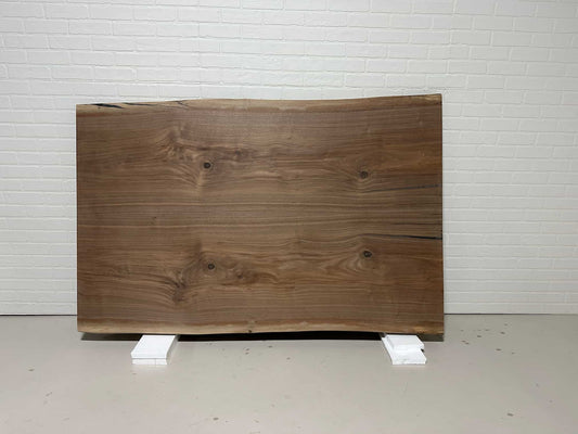 in stock live edge bookmatch walnut table top 44x70