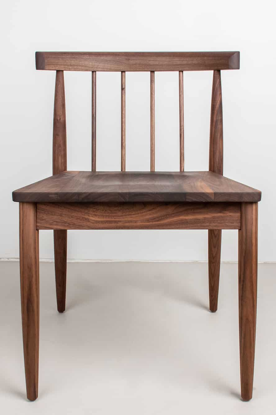 midcentury modern walnut dining chair