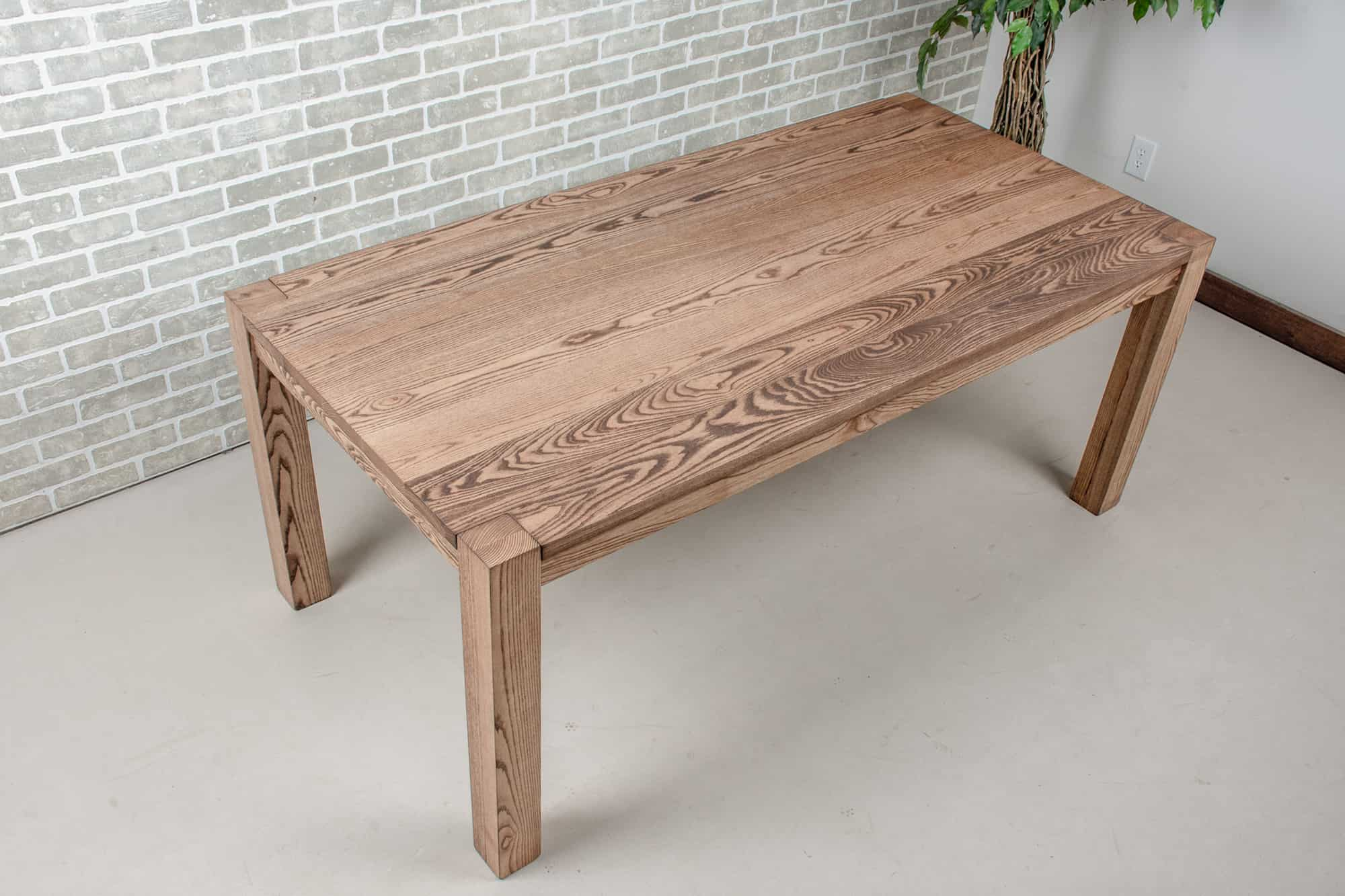 modern wood parsons table