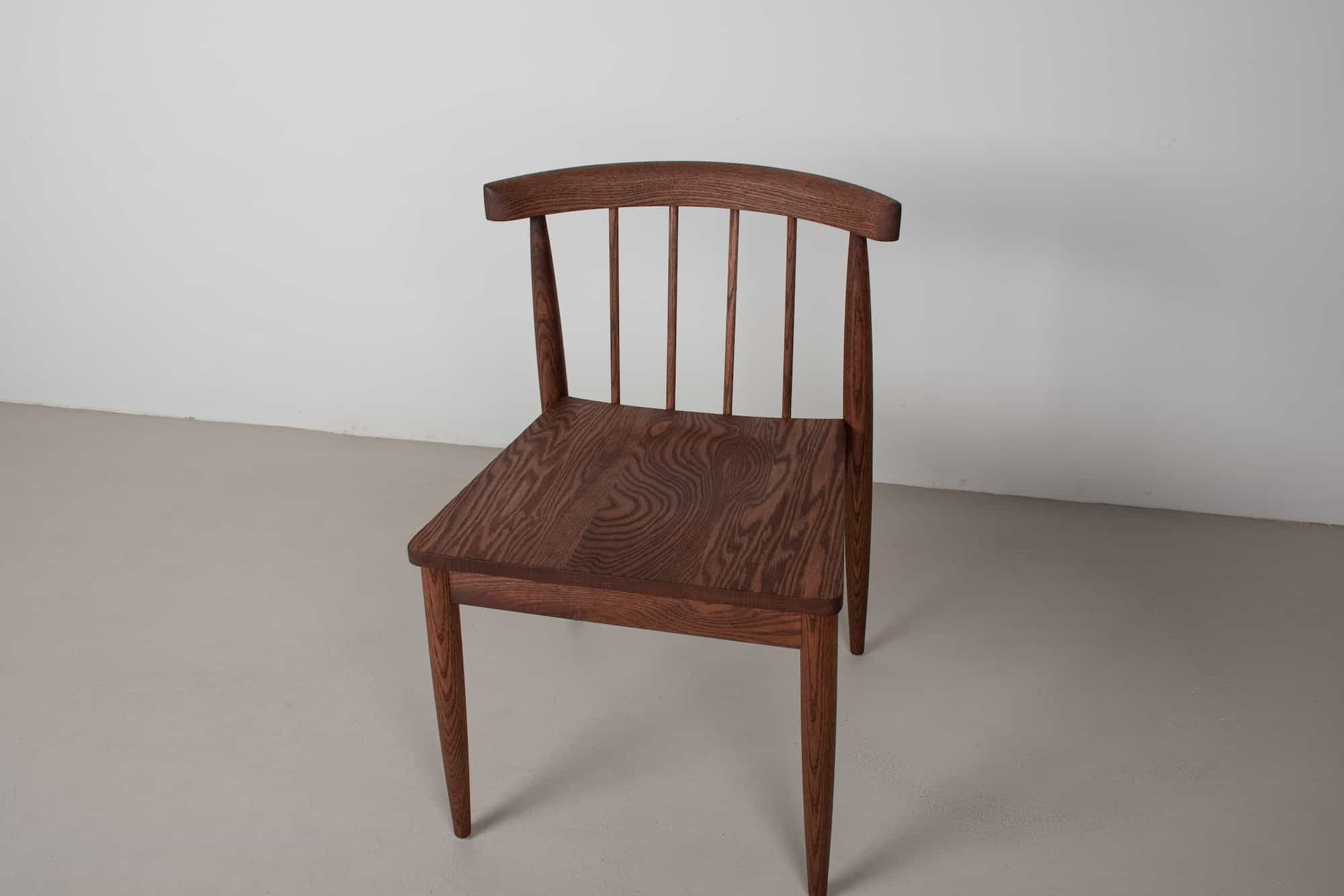 oak Eaton chair in brick