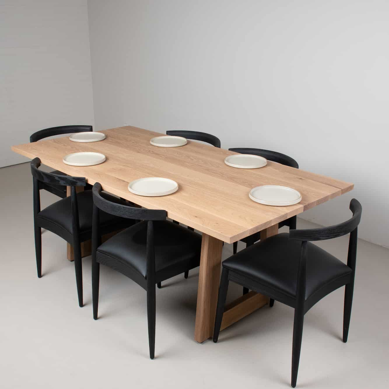 oak dining table and chairs