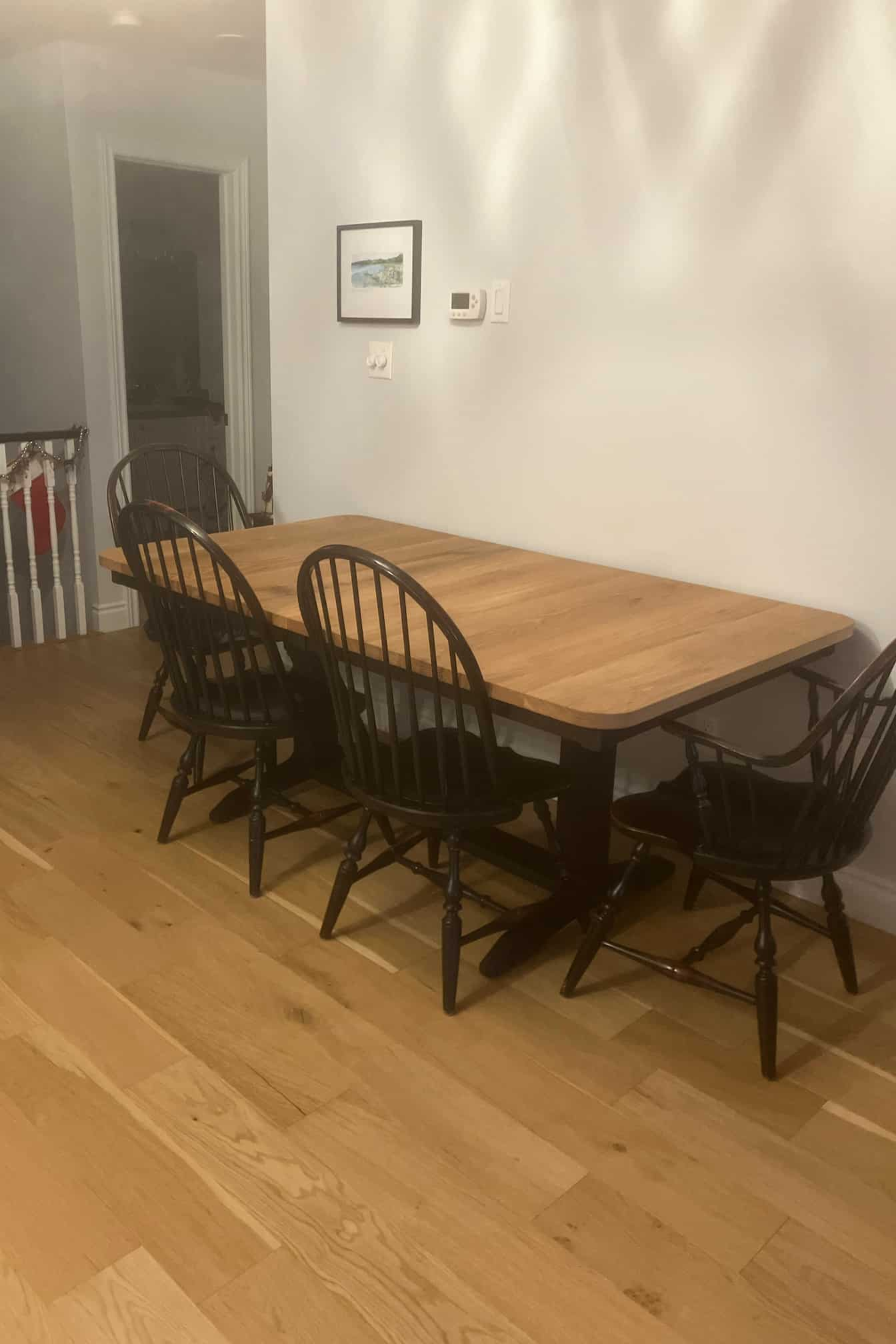 oak trestle table