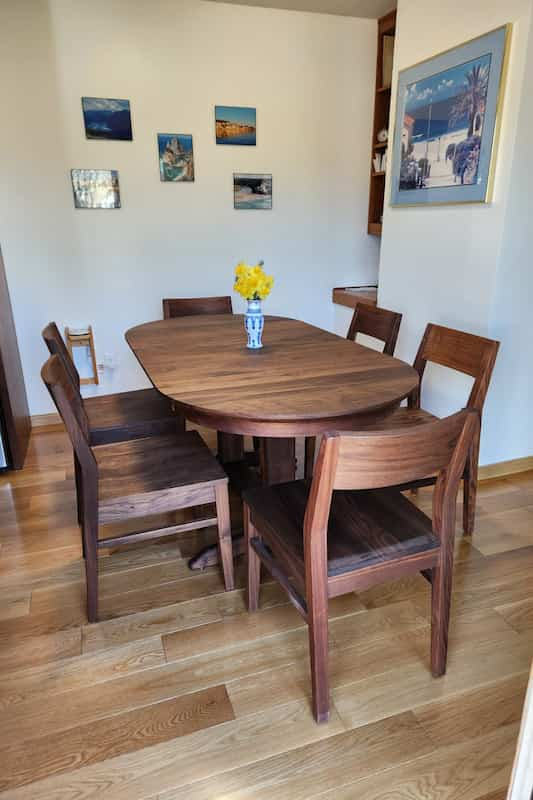 oval extendable kitchen table with chairs