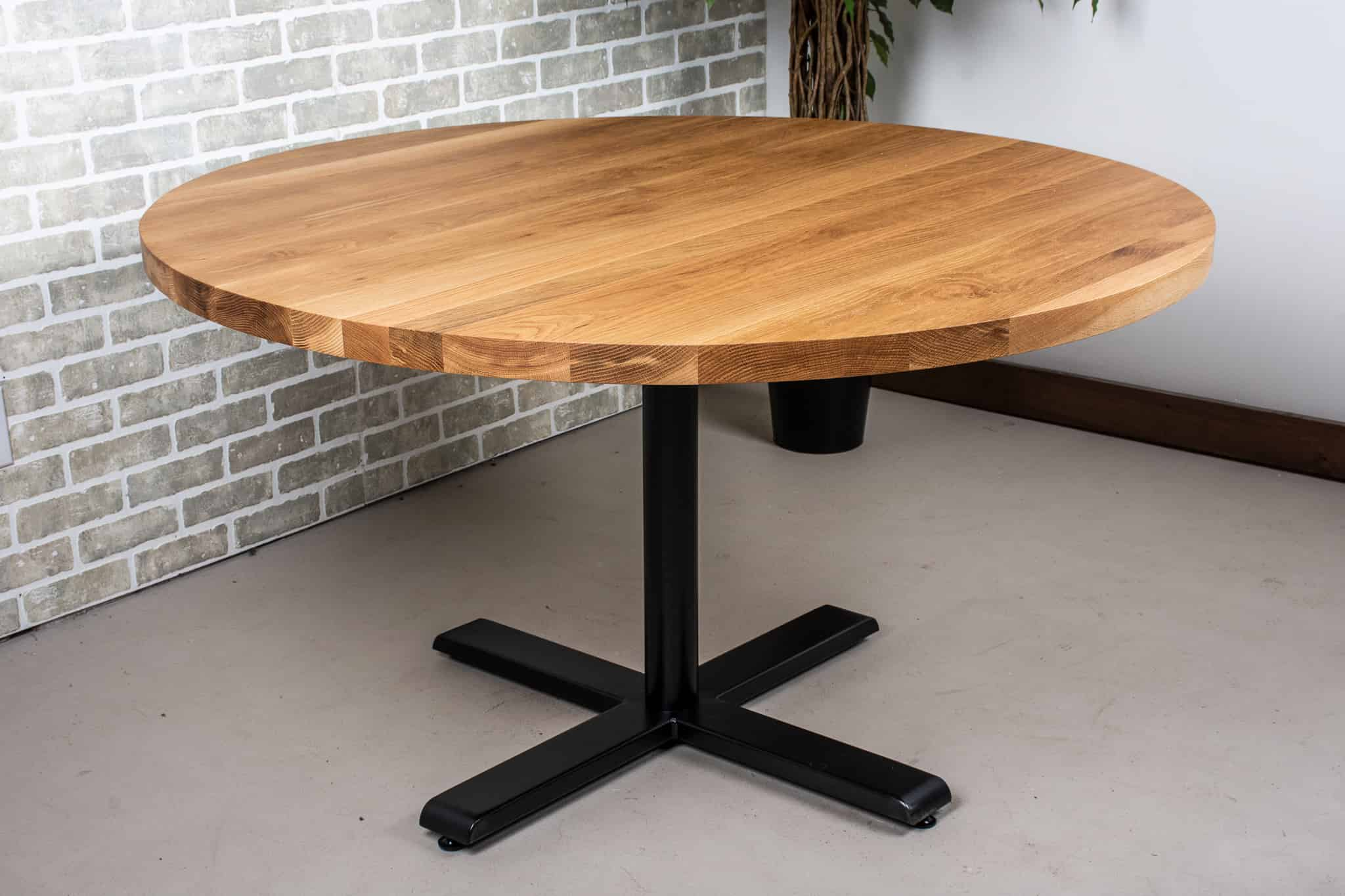 round oak bistro table