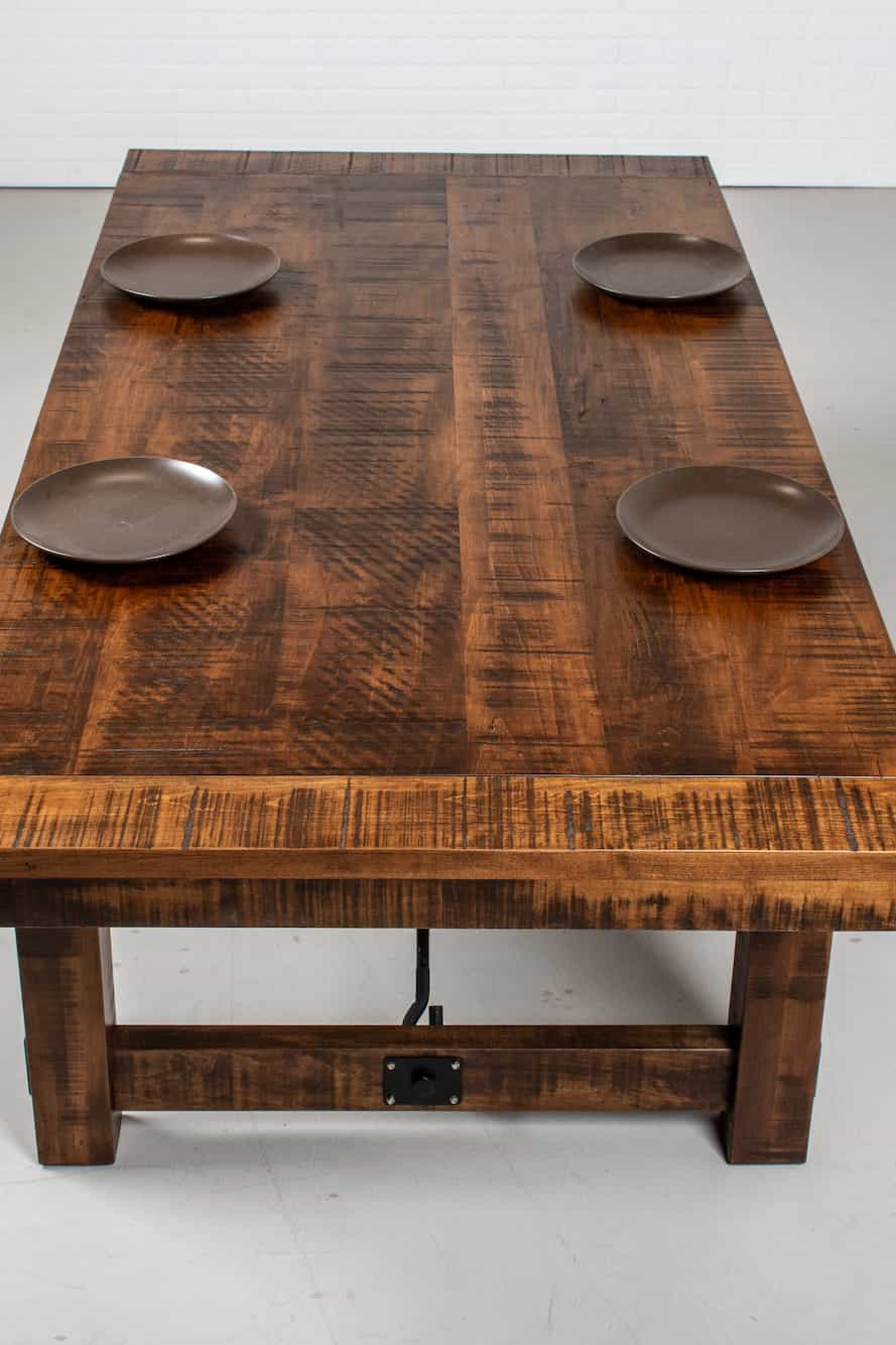 rustic dining table