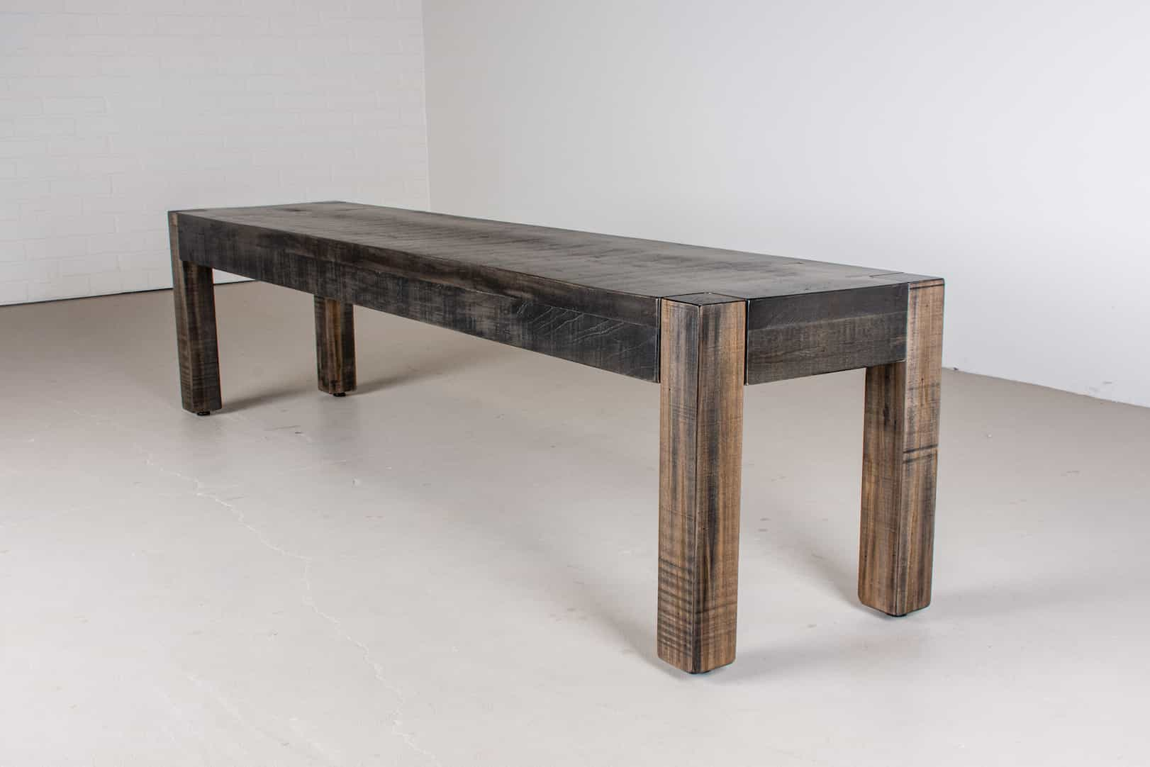 rustic maple bench