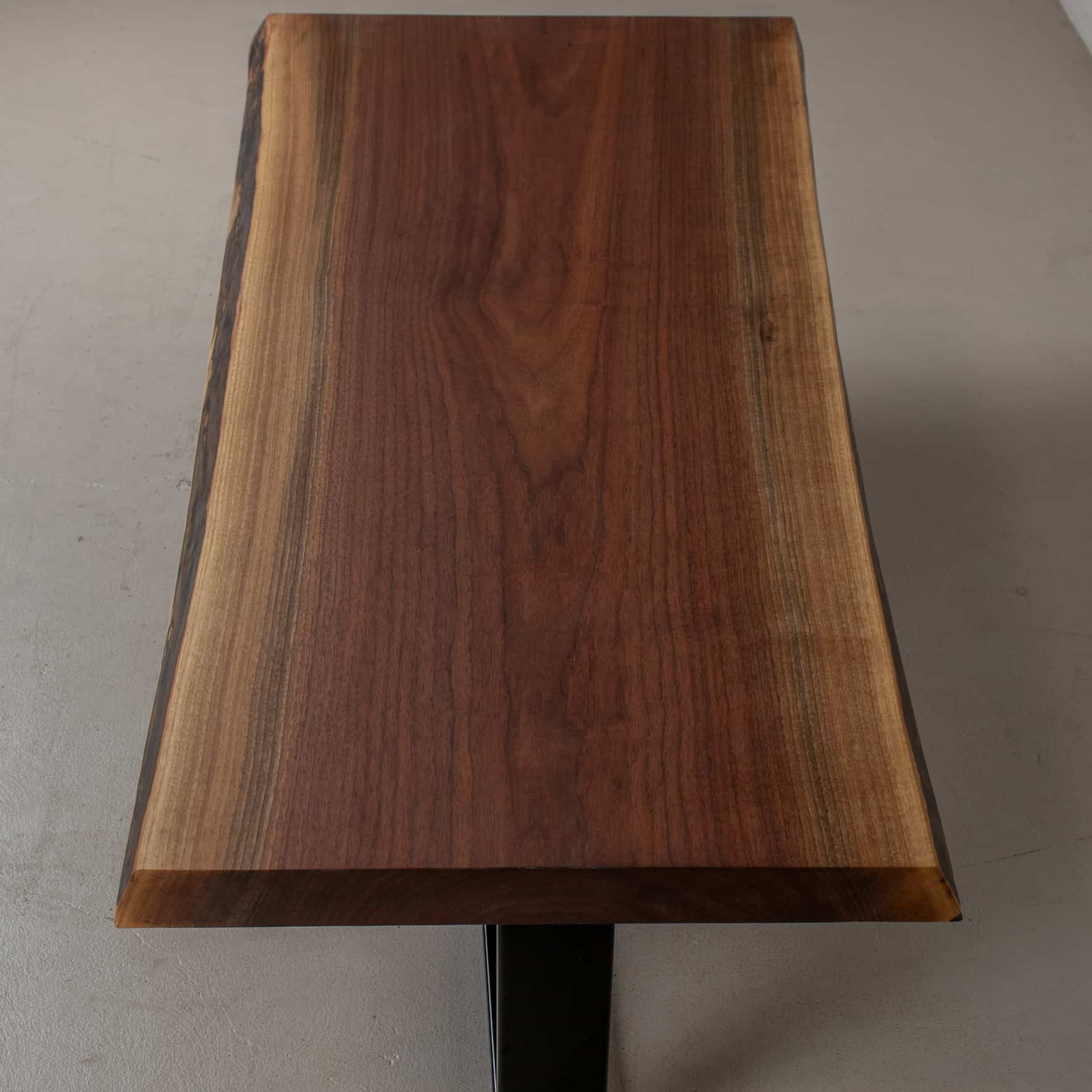 Single Slab Live Edge Walnut Table 60