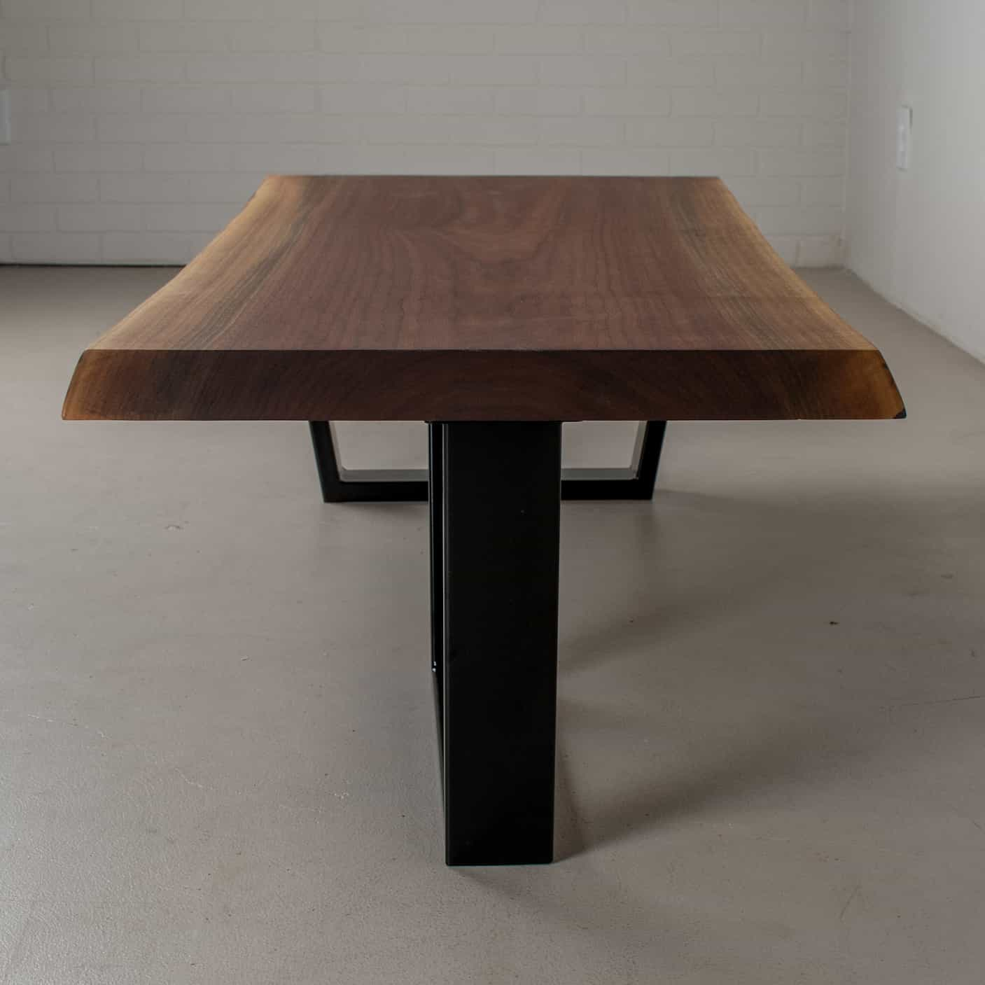 Single Slab Live Edge Walnut Table 60