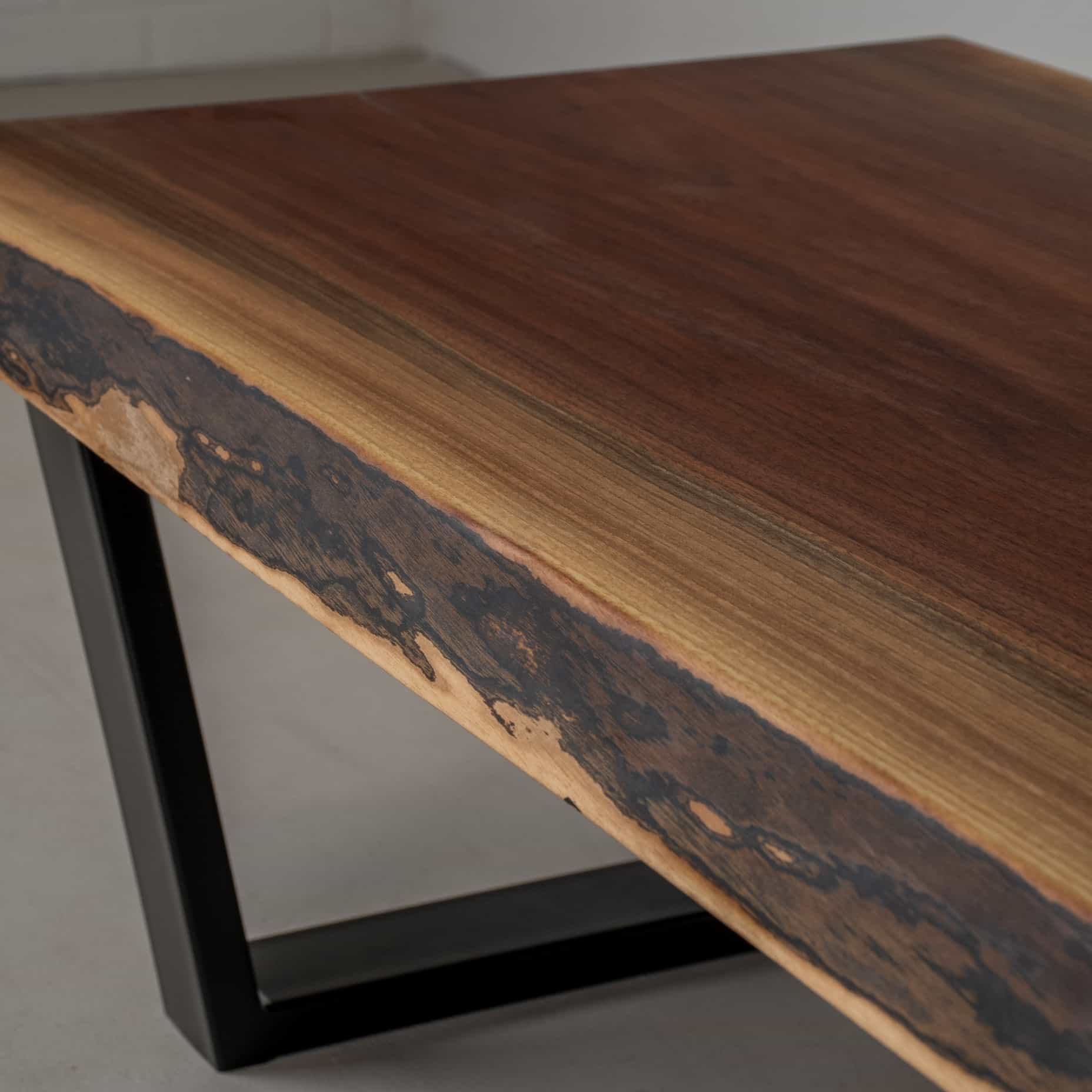 Single Slab Live Edge Walnut Table 60