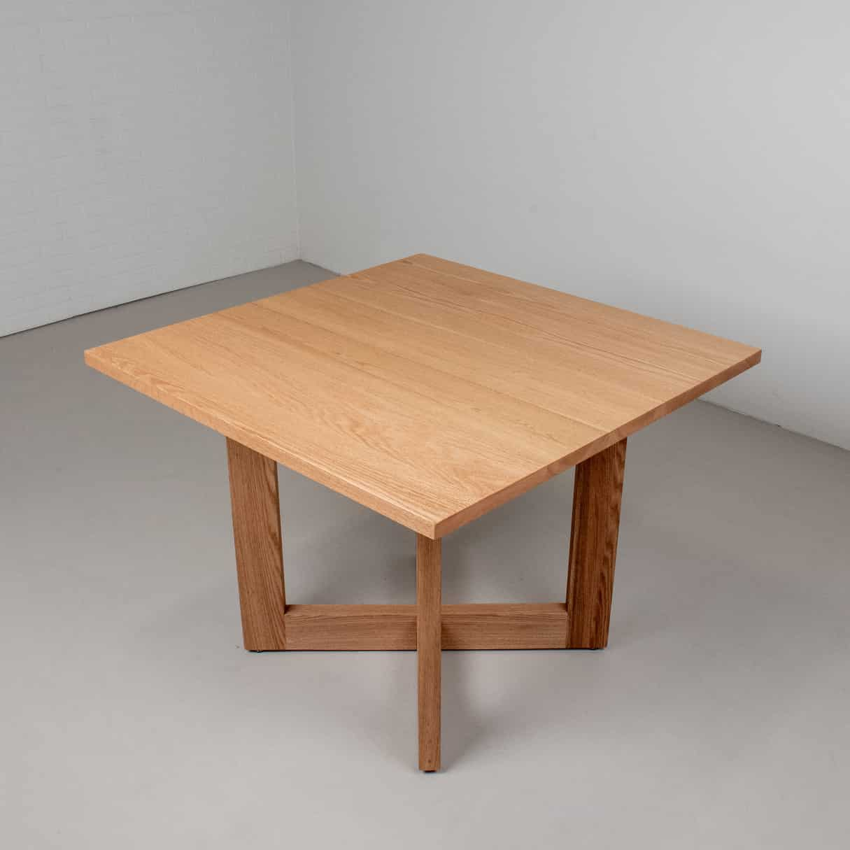 square oak dining table