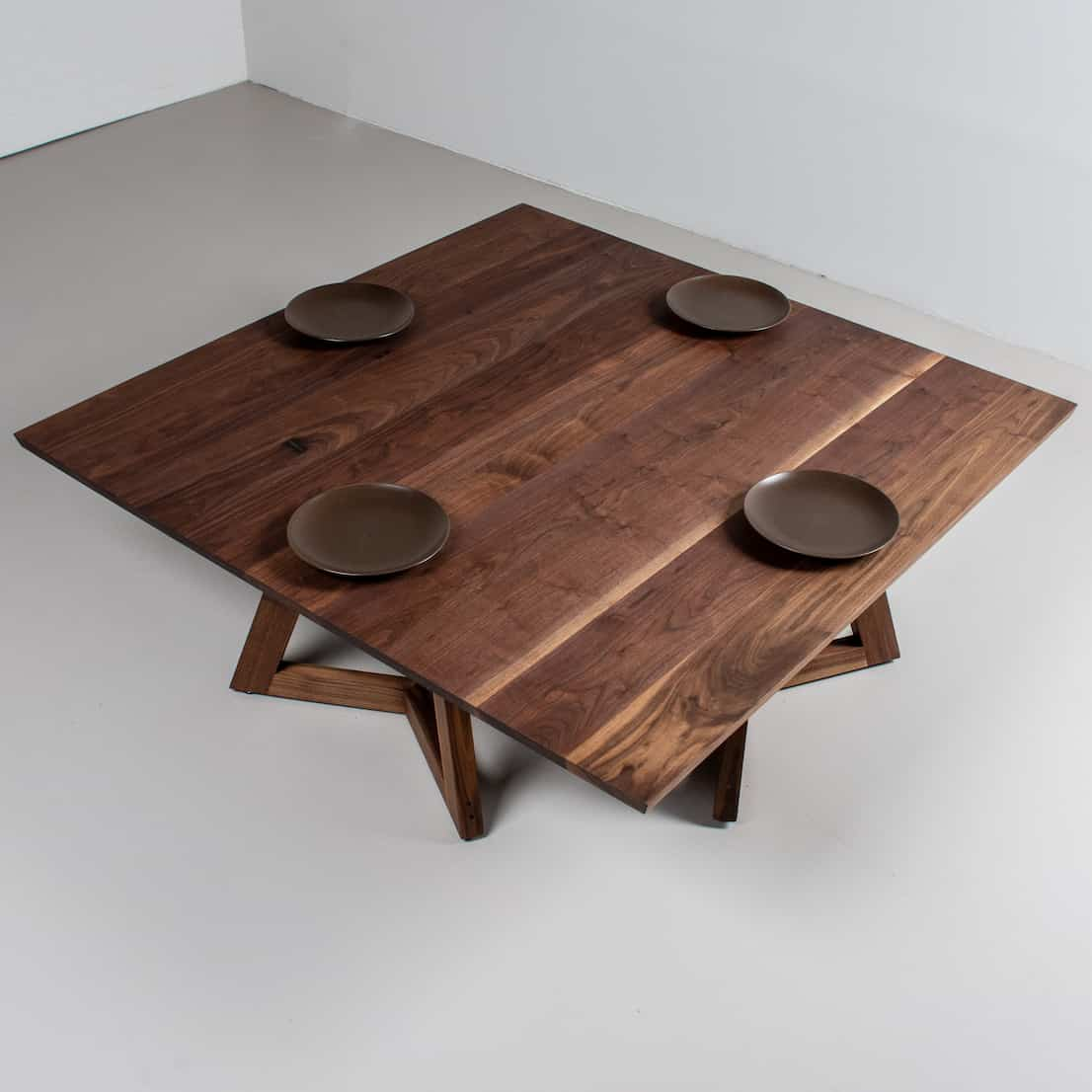 square walnut coffee table