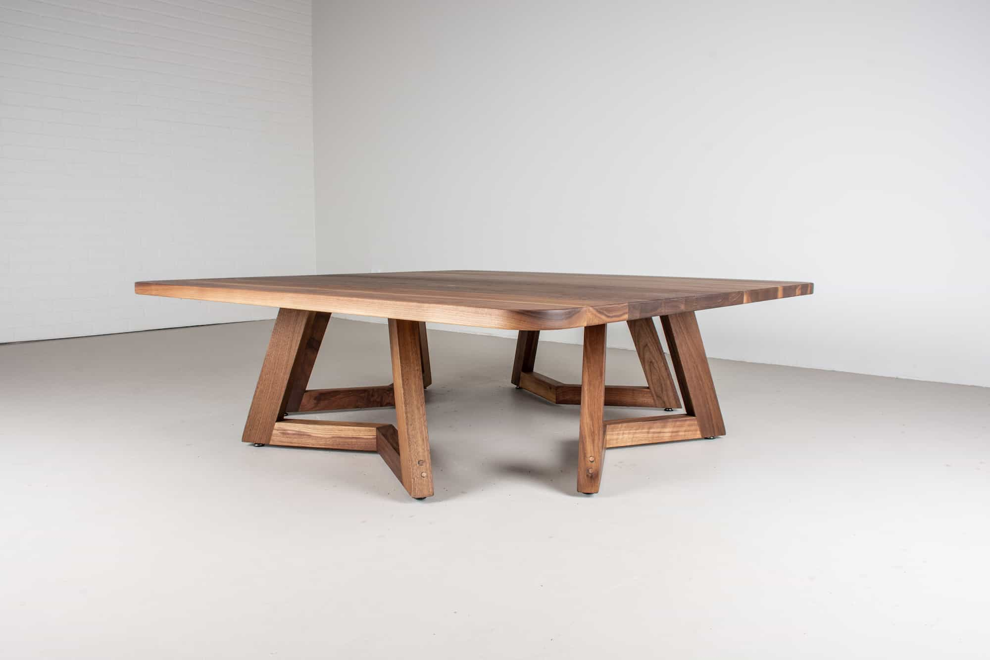 square walnut coffee table