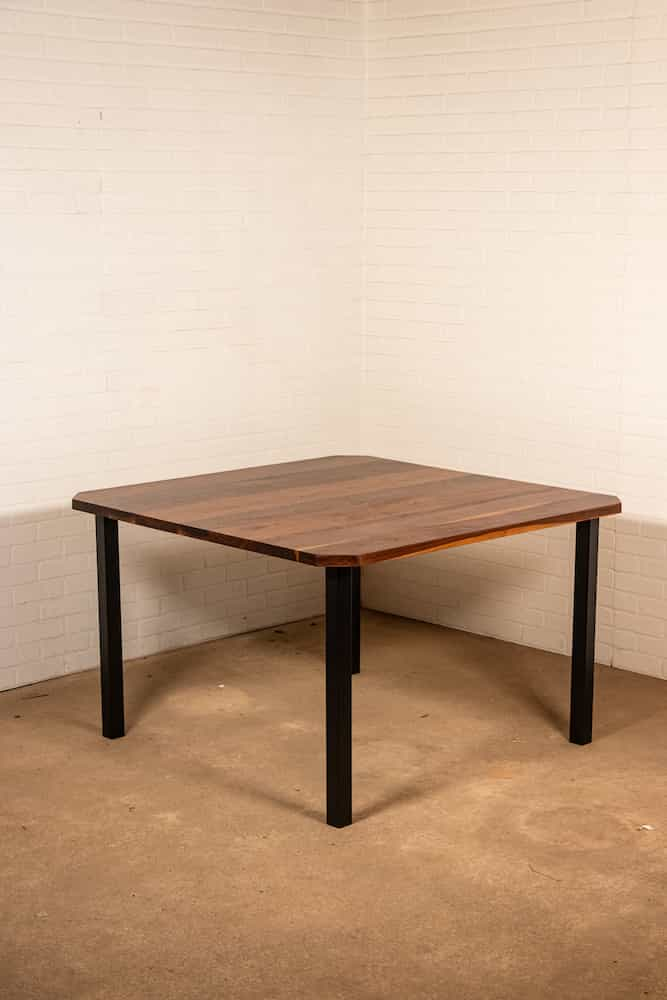 square walnut table