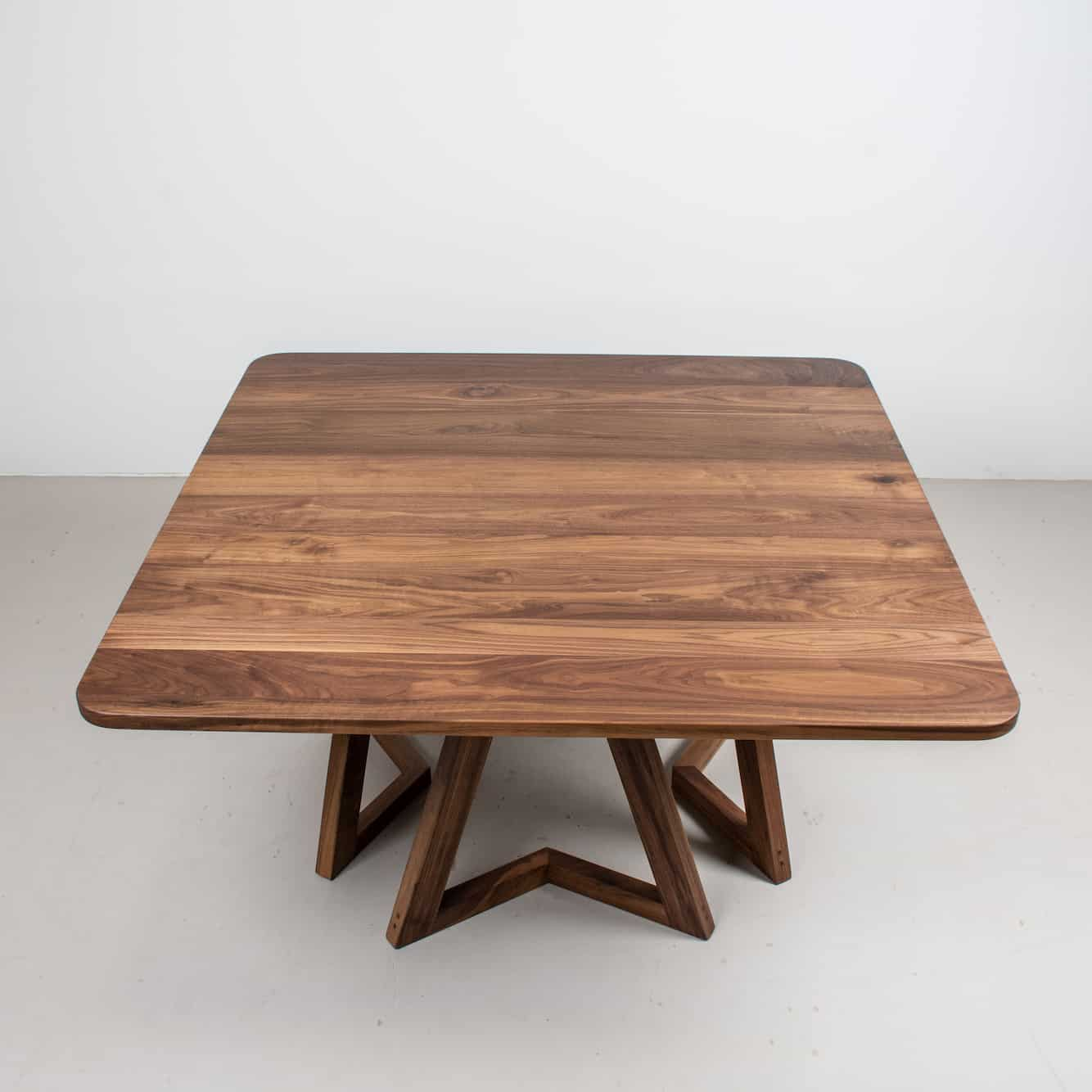 square walnut table