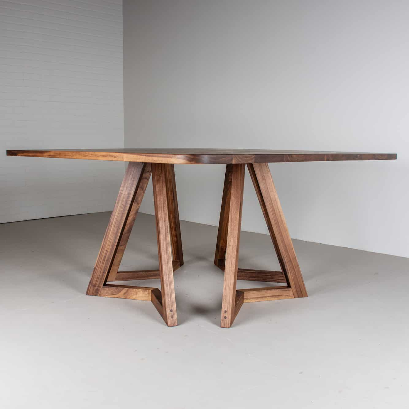 square wood table